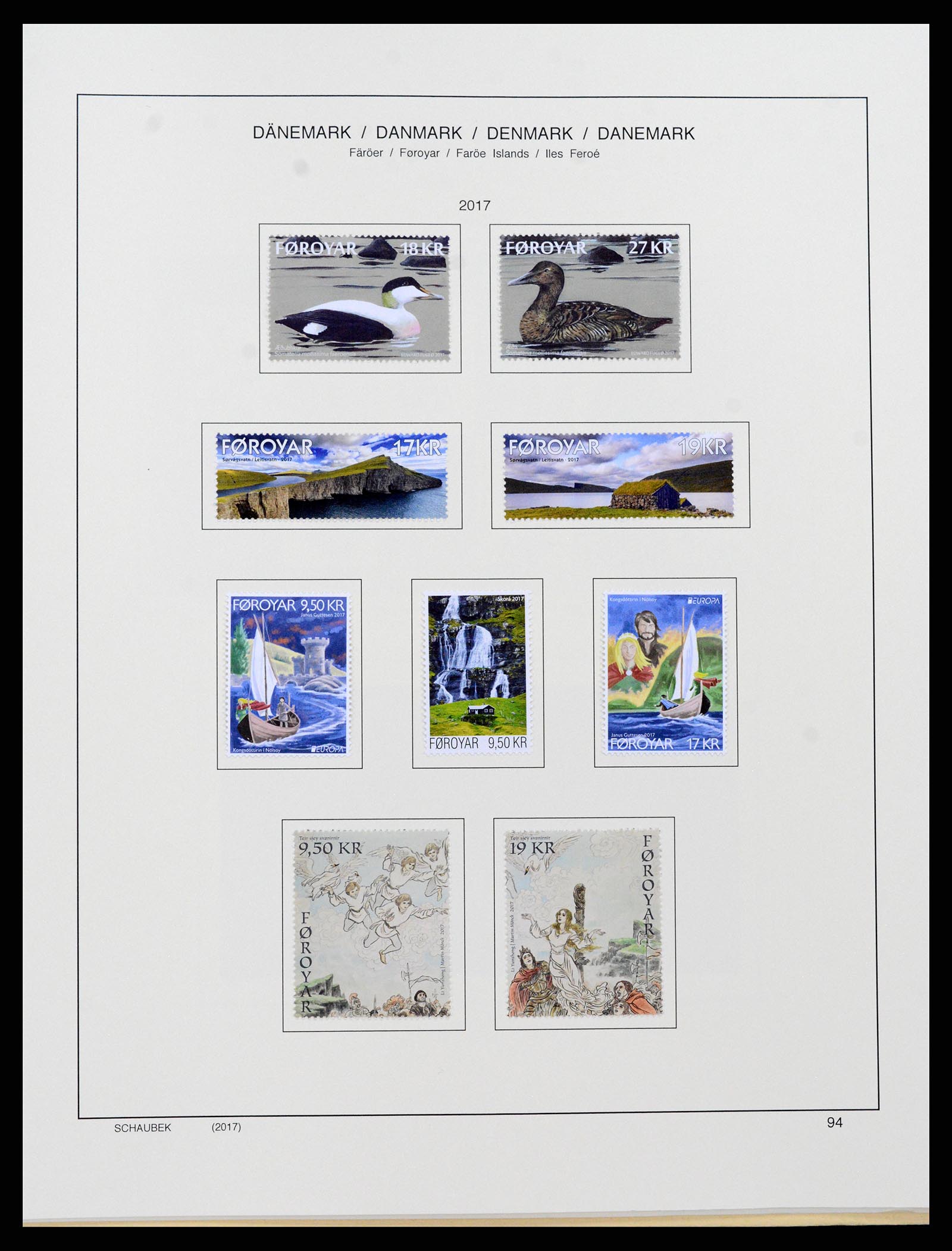 37559 126 - Postzegelverzameling 37559 Faeroer 1919-2018.