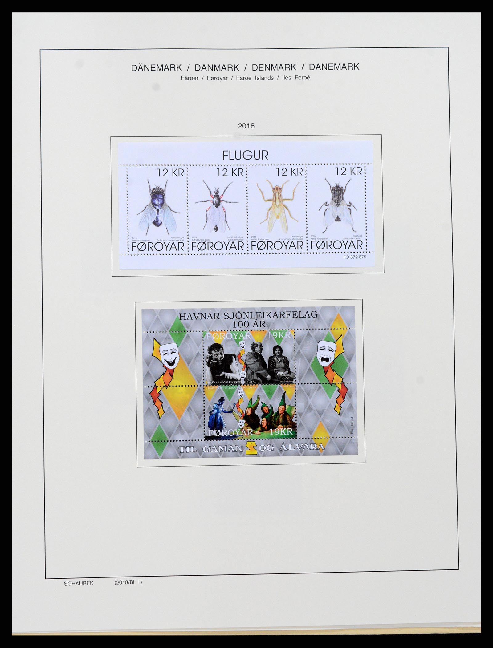 37559 131 - Postzegelverzameling 37559 Faeroer 1919-2018.