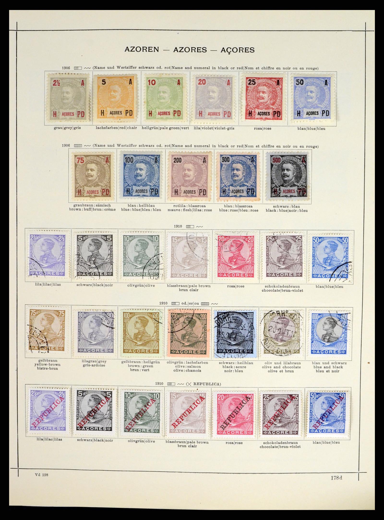 37565 008 - Postzegelverzameling 37565 Azoren en Madeira 1868-2010.