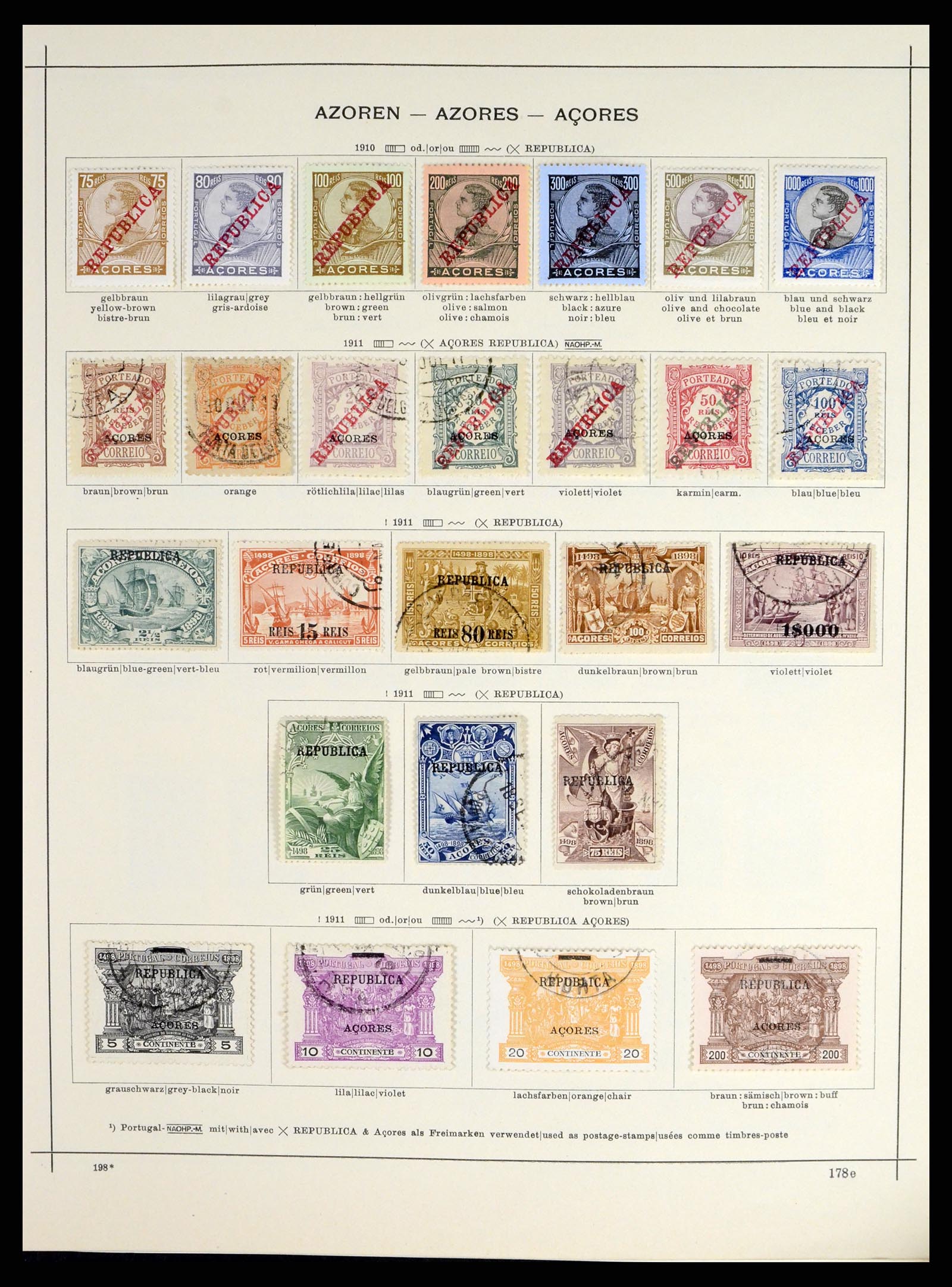 37565 009 - Postzegelverzameling 37565 Azoren en Madeira 1868-2010.