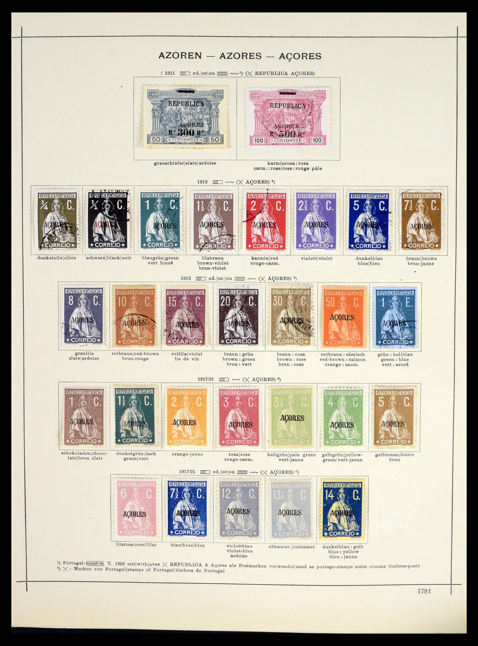 37565 010 - Postzegelverzameling 37565 Azoren en Madeira 1868-2010.