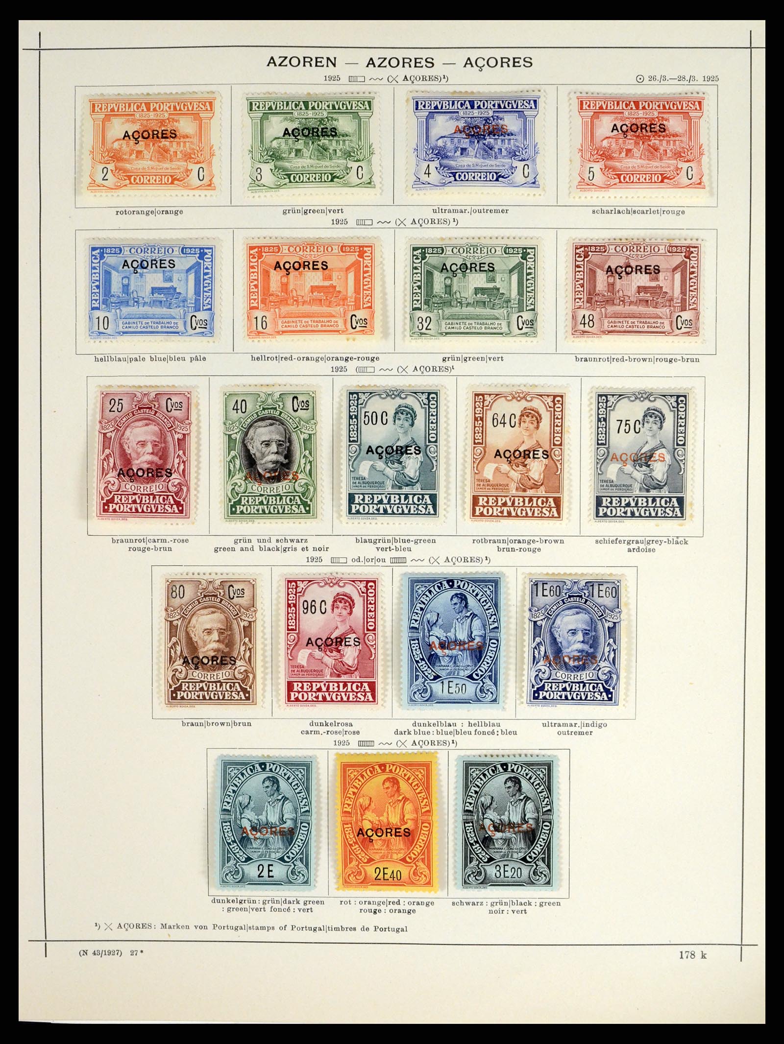 37565 014 - Postzegelverzameling 37565 Azoren en Madeira 1868-2010.
