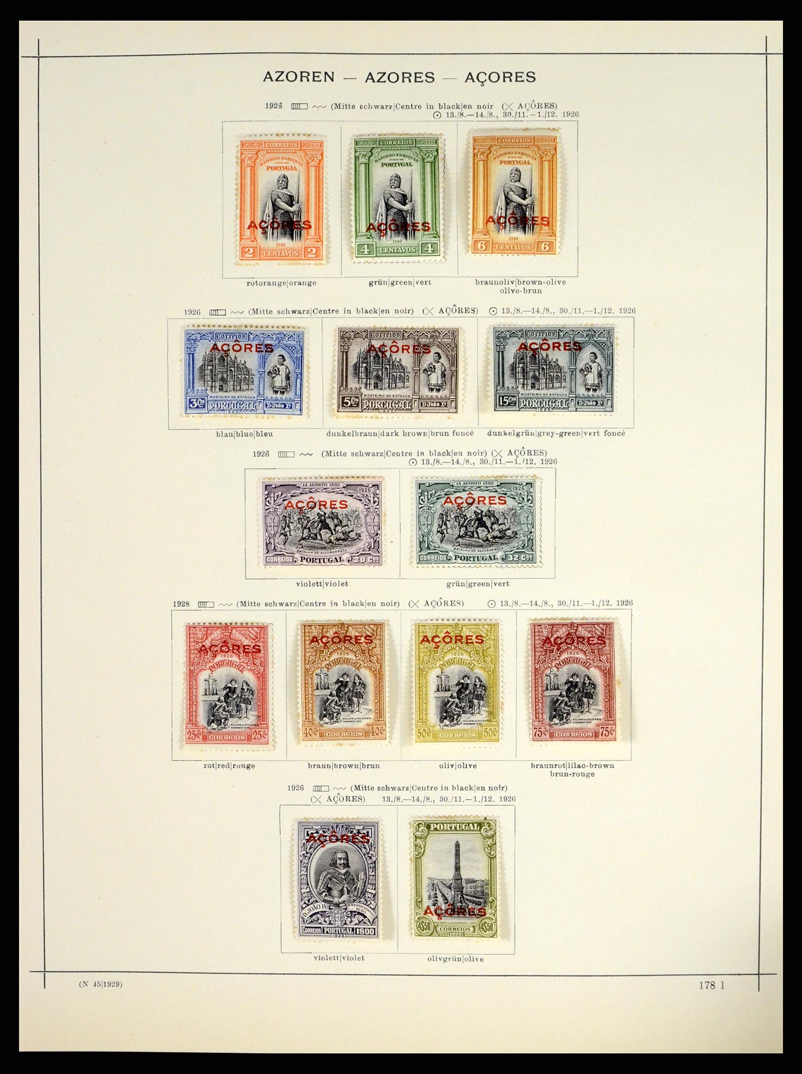 37565 015 - Postzegelverzameling 37565 Azoren en Madeira 1868-2010.