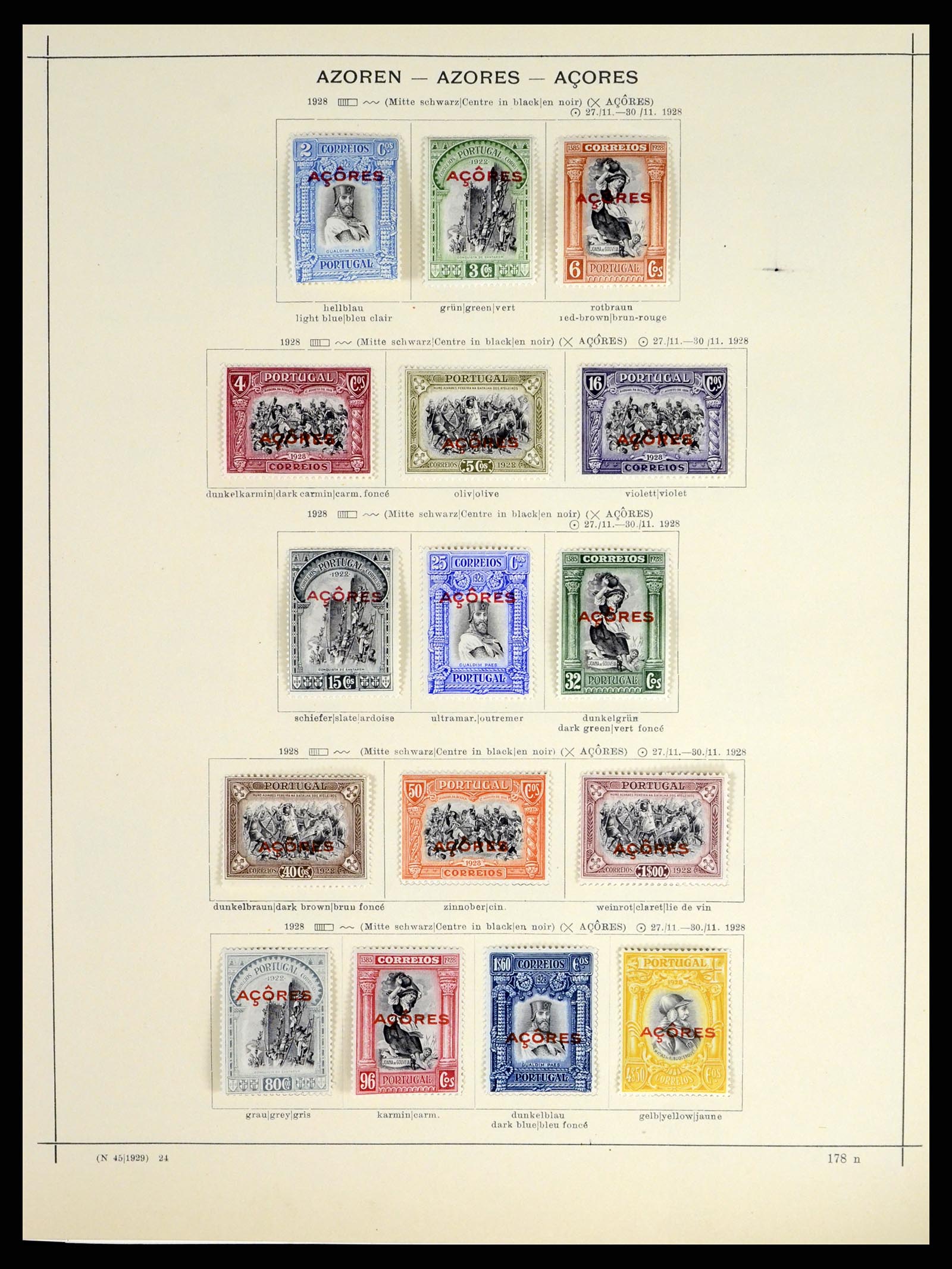 37565 017 - Postzegelverzameling 37565 Azoren en Madeira 1868-2010.