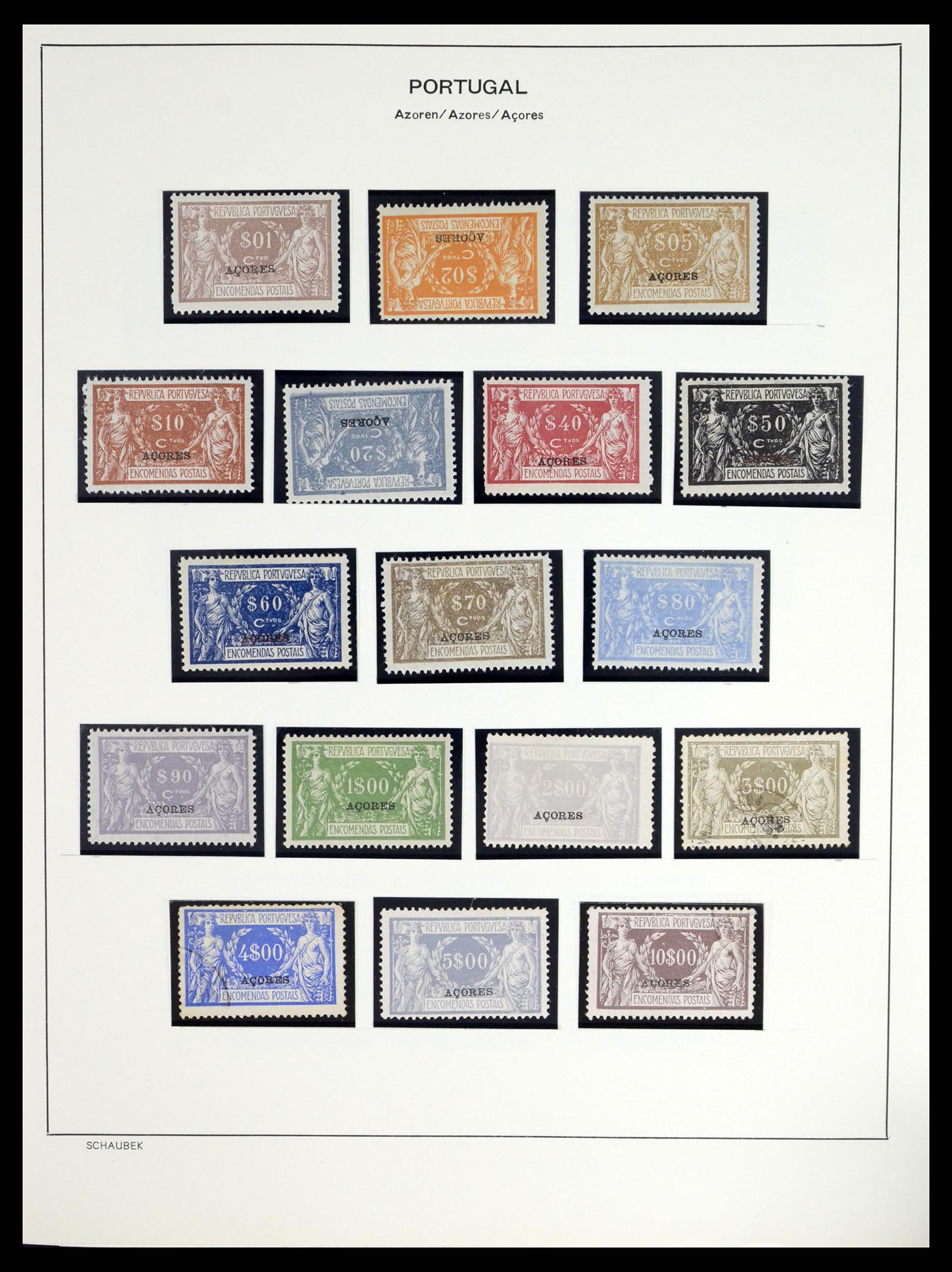 37565 019 - Postzegelverzameling 37565 Azoren en Madeira 1868-2010.