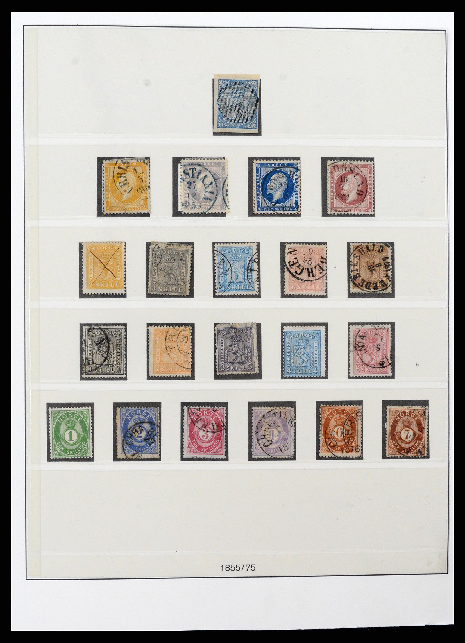 37567 001 - Postzegelverzameling 37567 Noorwegen 1855-2020!