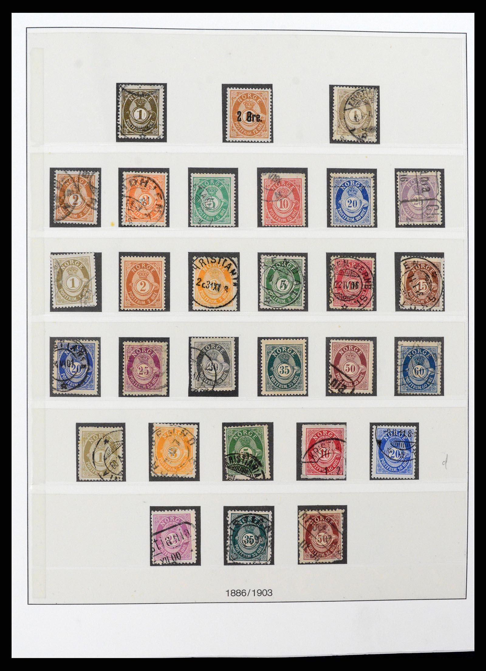 37567 004 - Postzegelverzameling 37567 Noorwegen 1855-2020!