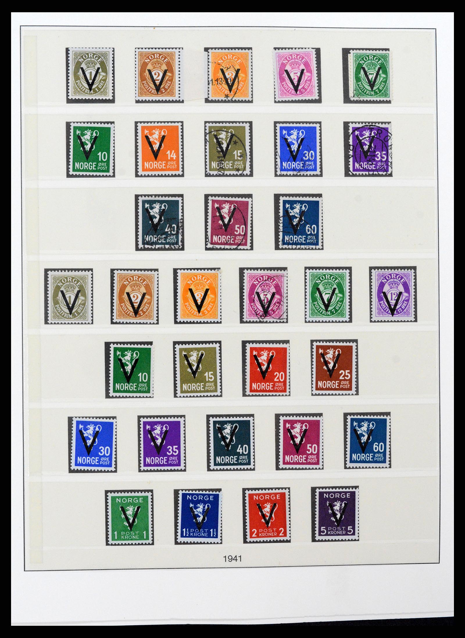 37567 014 - Postzegelverzameling 37567 Noorwegen 1855-2020!