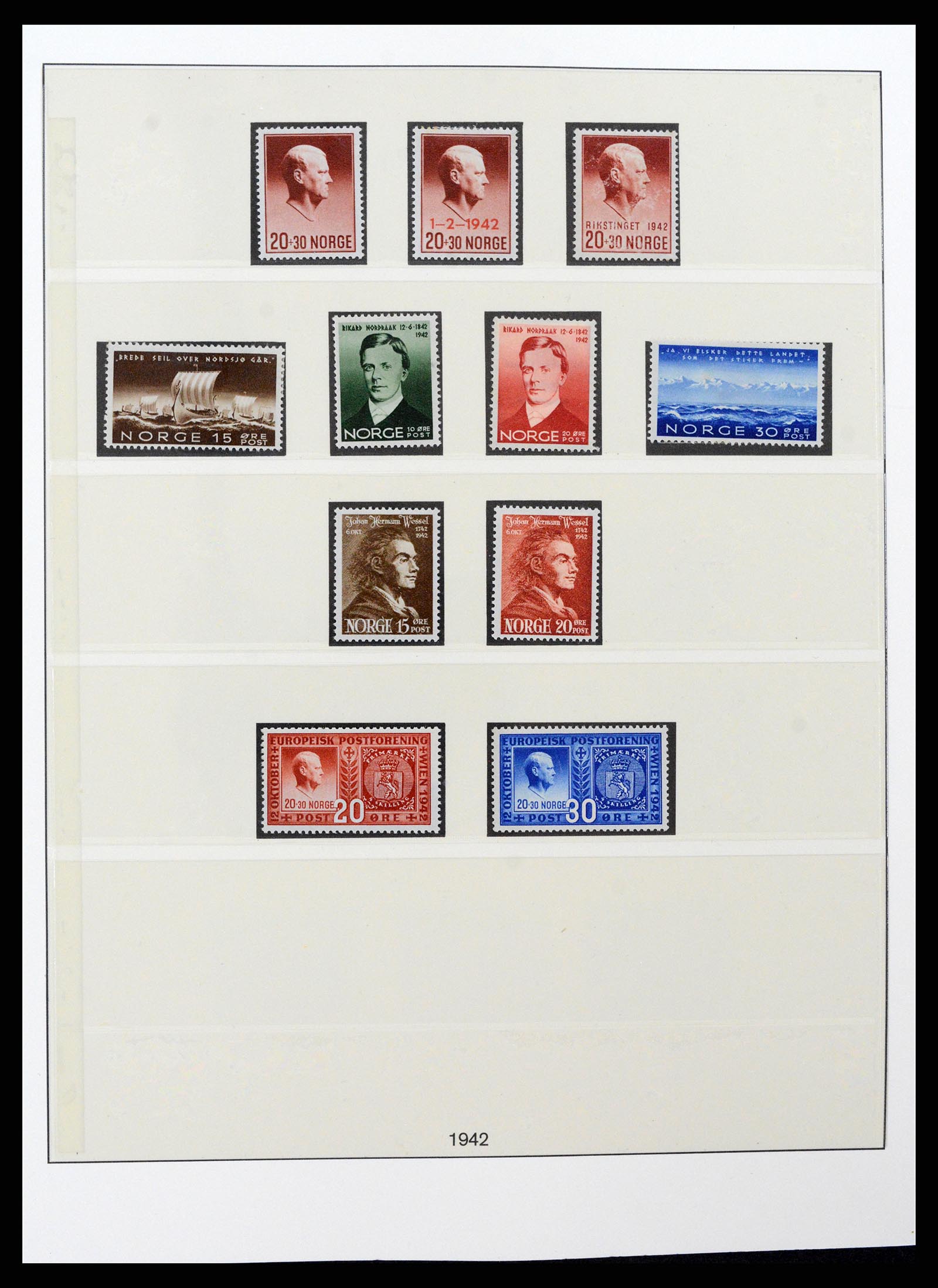 37567 015 - Postzegelverzameling 37567 Noorwegen 1855-2020!
