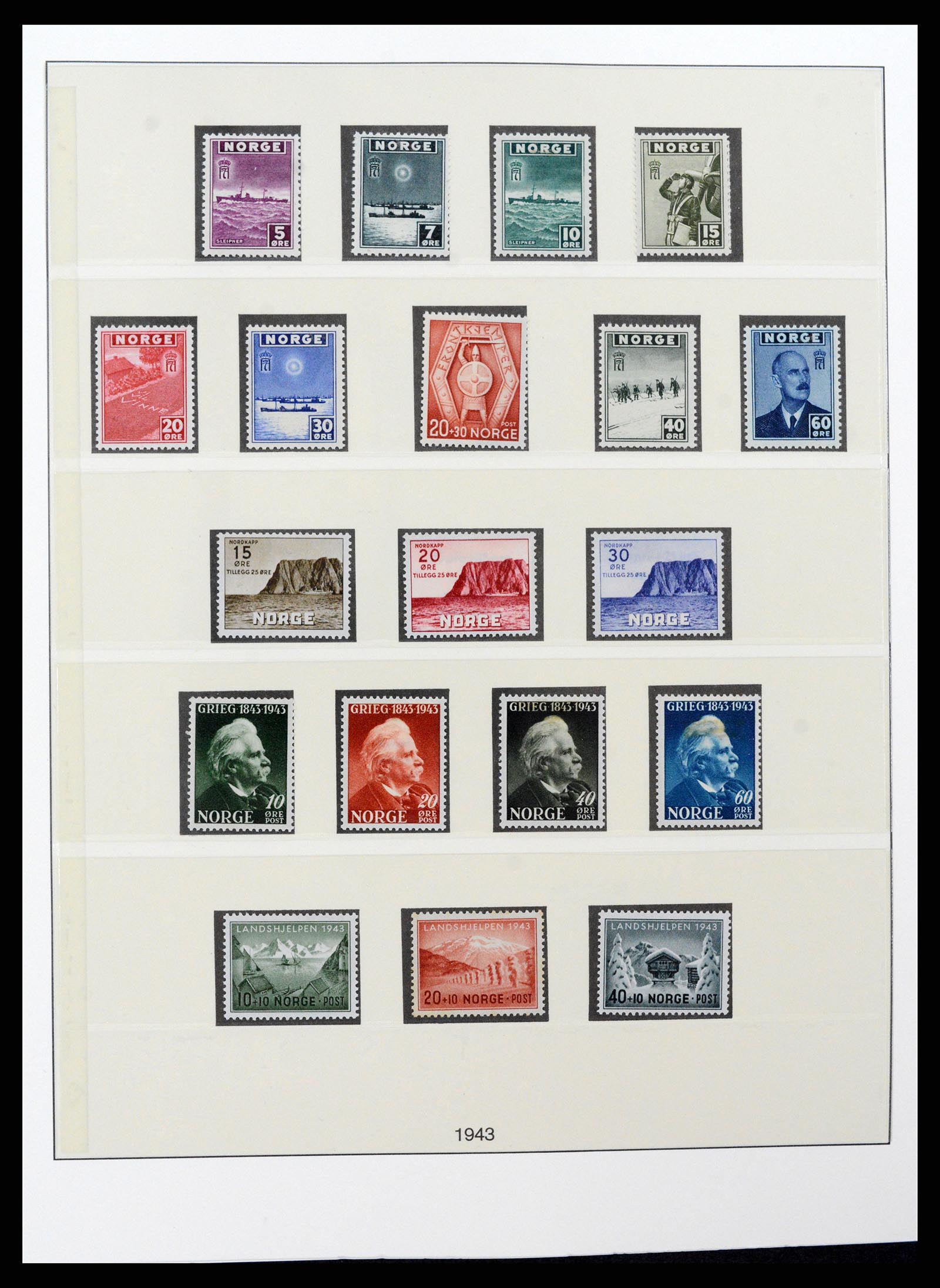 37567 016 - Postzegelverzameling 37567 Noorwegen 1855-2020!