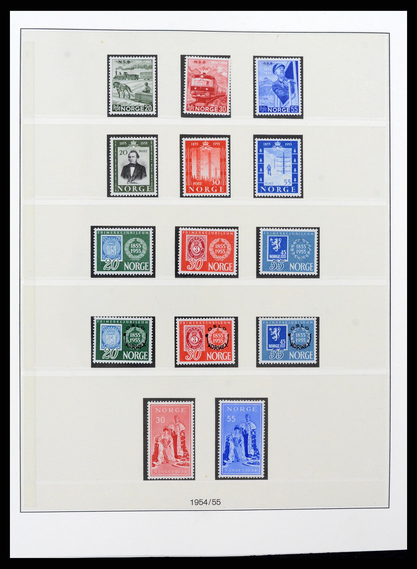 37567 023 - Postzegelverzameling 37567 Noorwegen 1855-2020!