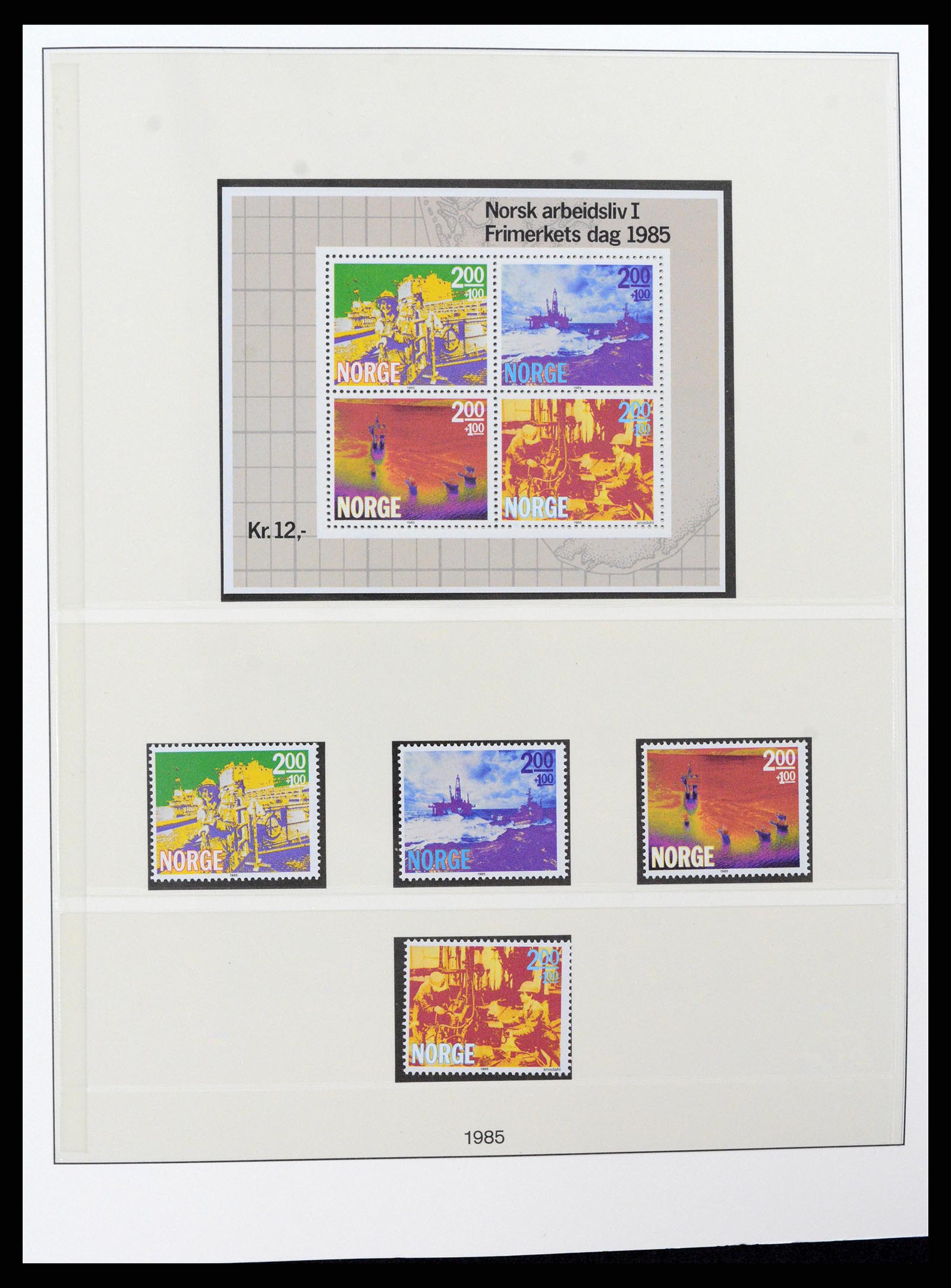 37567 070 - Postzegelverzameling 37567 Noorwegen 1855-2020!
