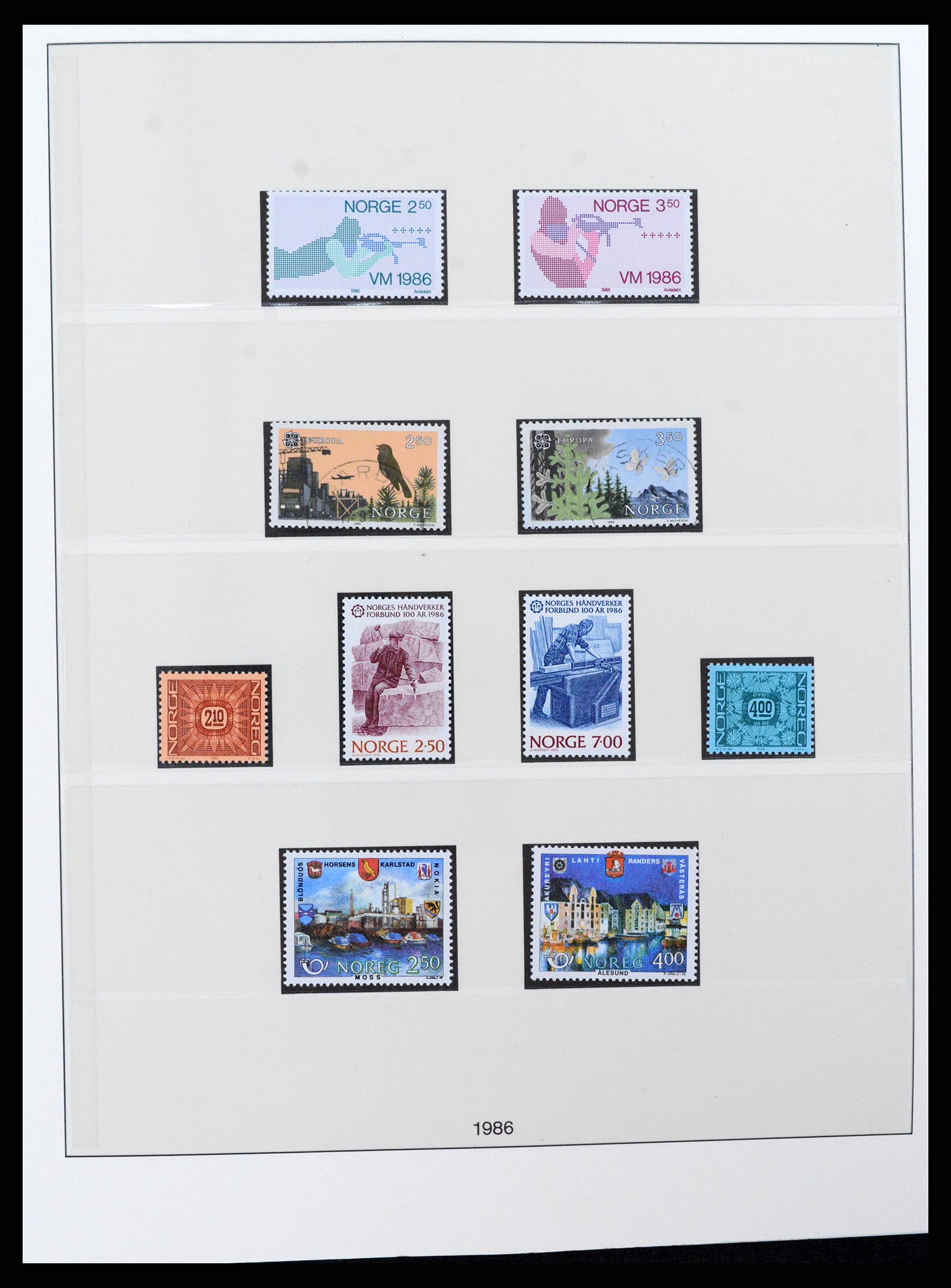 37567 072 - Postzegelverzameling 37567 Noorwegen 1855-2020!