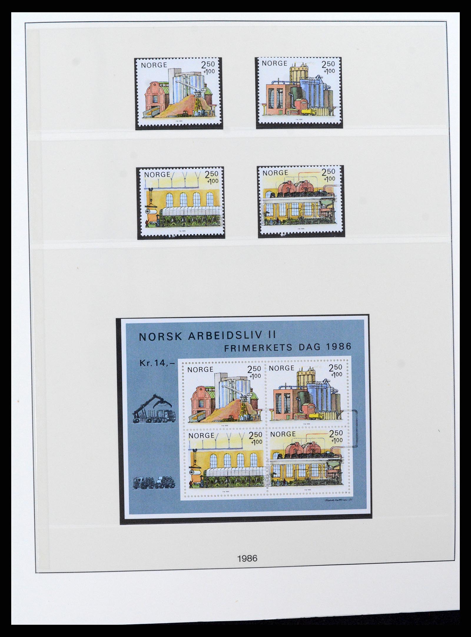 37567 073 - Postzegelverzameling 37567 Noorwegen 1855-2020!