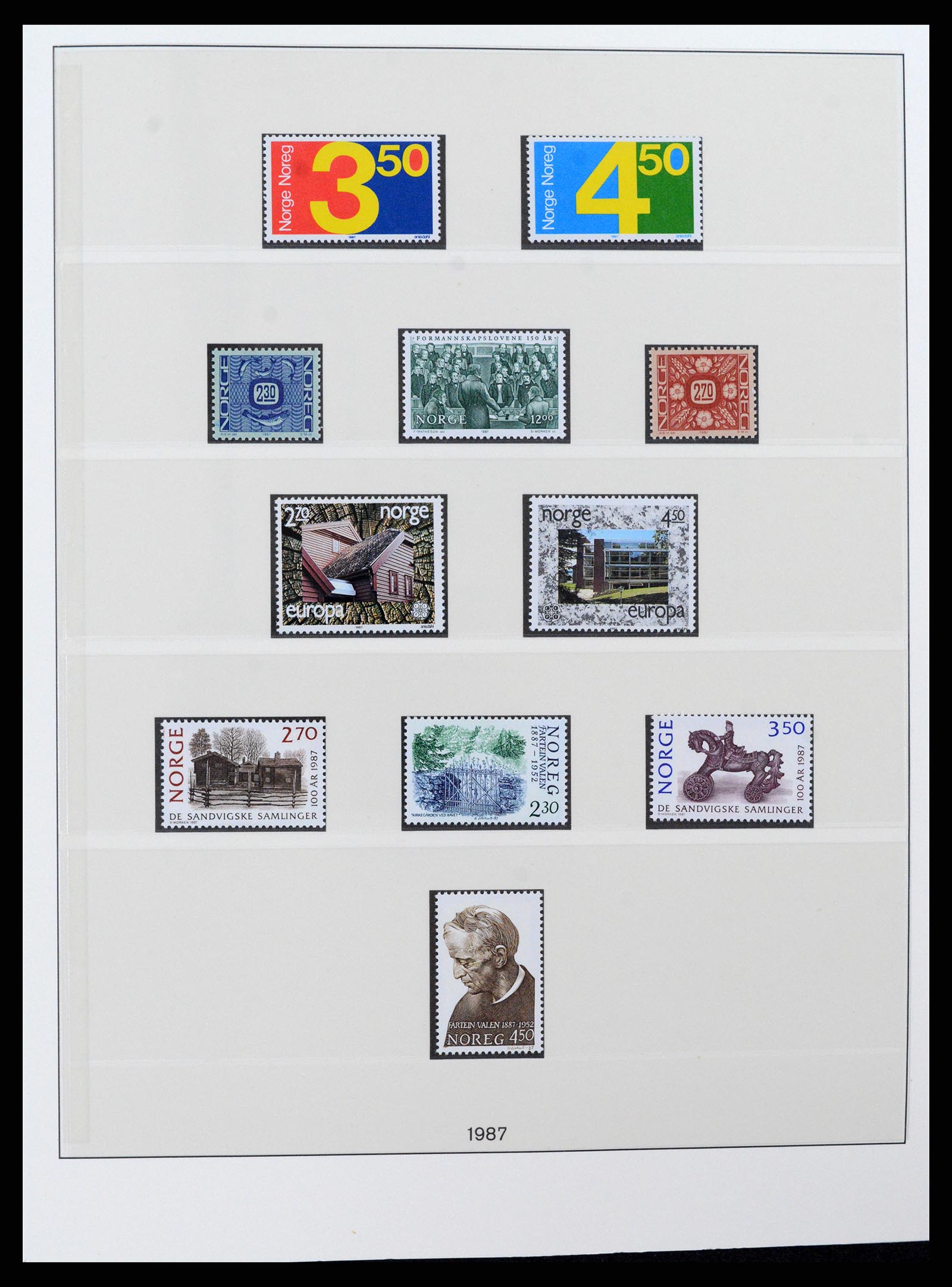37567 075 - Postzegelverzameling 37567 Noorwegen 1855-2020!
