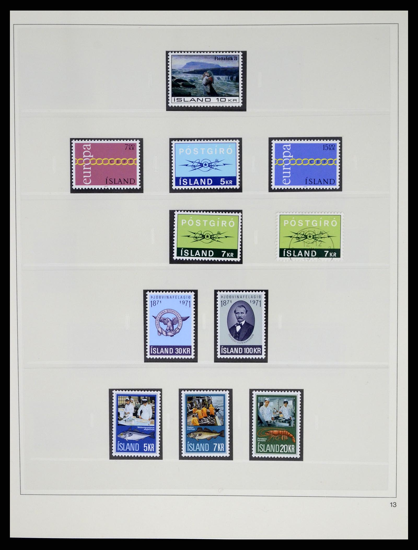 37569 033 - Postzegelverzameling 37569 IJsland 1880-2000.
