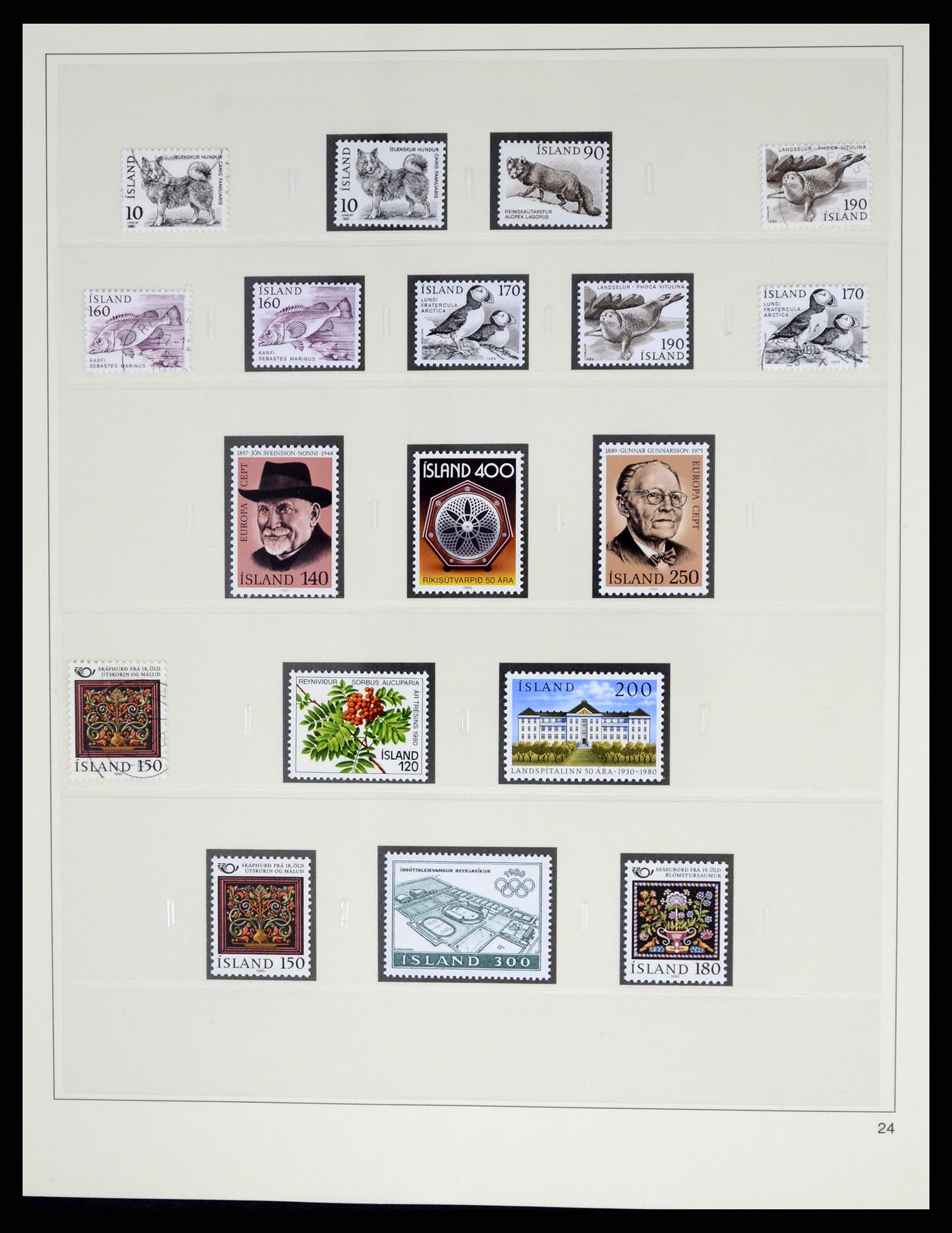 37569 044 - Postzegelverzameling 37569 IJsland 1880-2000.