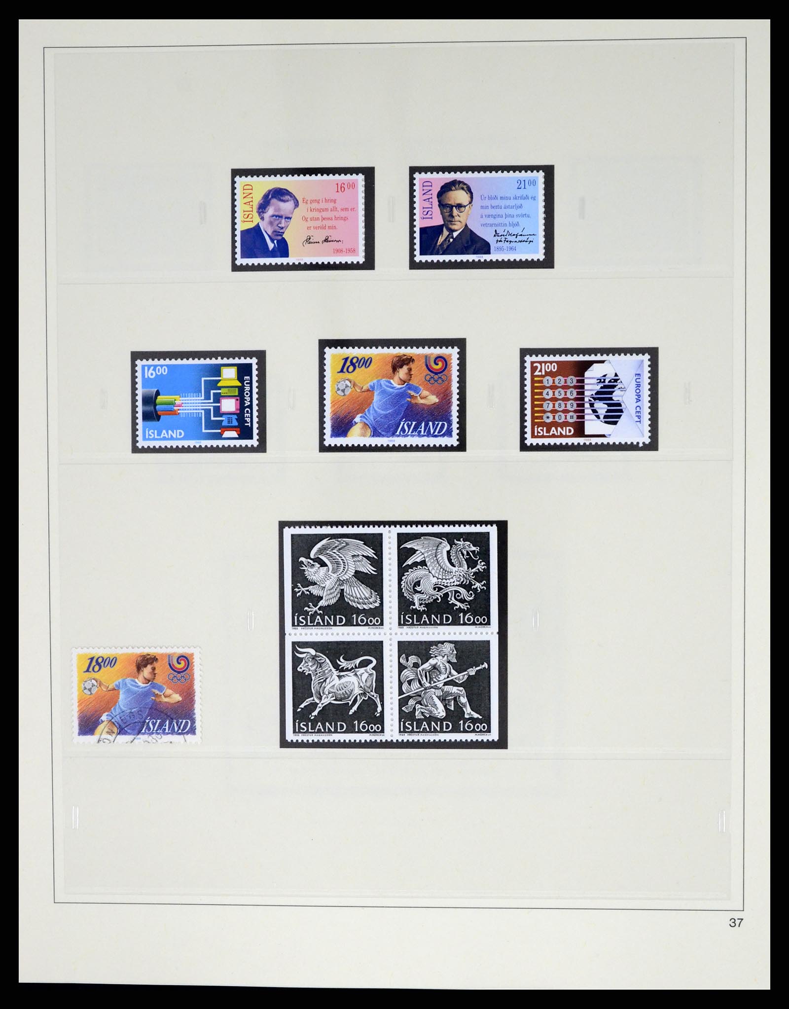 37569 059 - Postzegelverzameling 37569 IJsland 1880-2000.