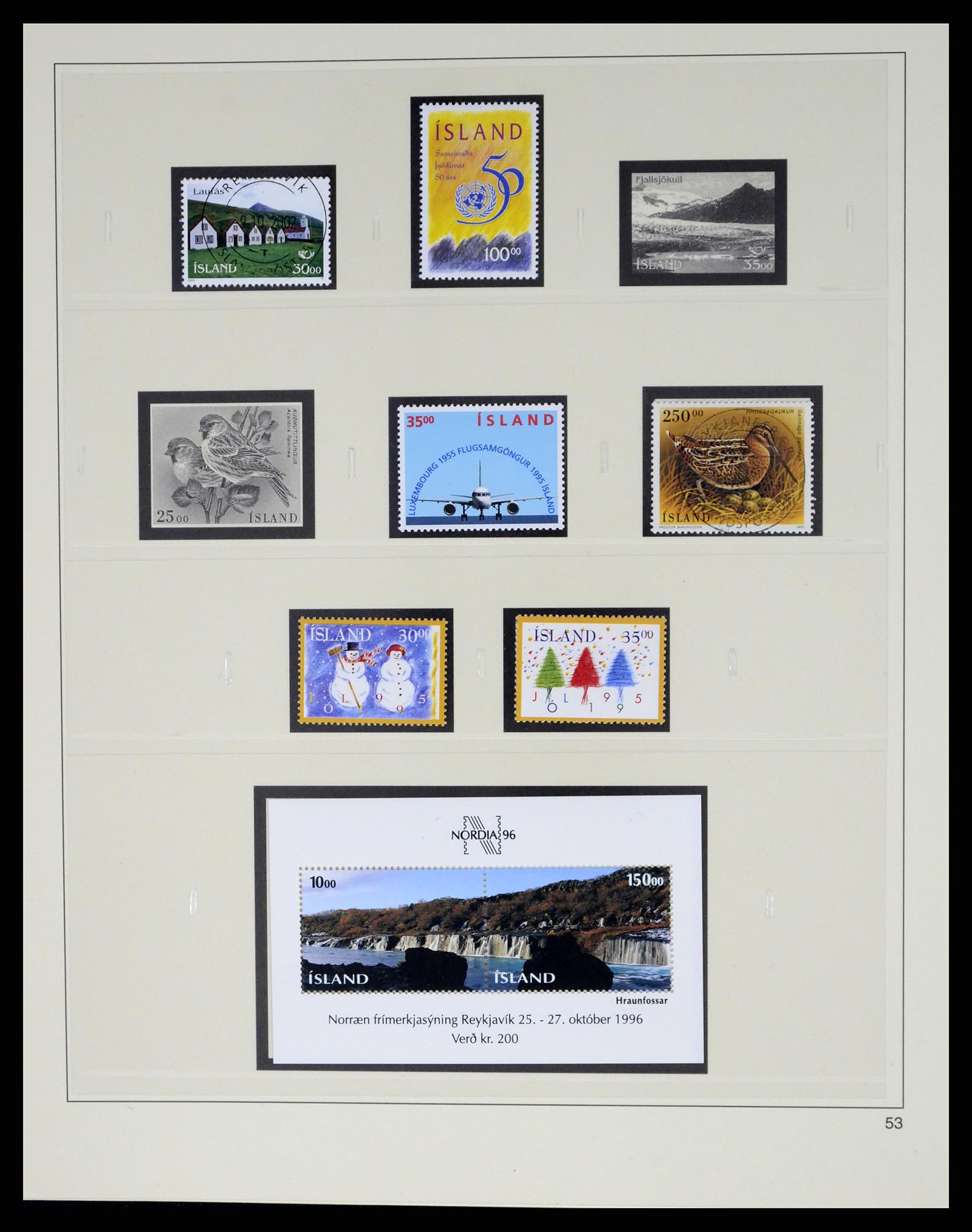 37569 074 - Postzegelverzameling 37569 IJsland 1880-2000.