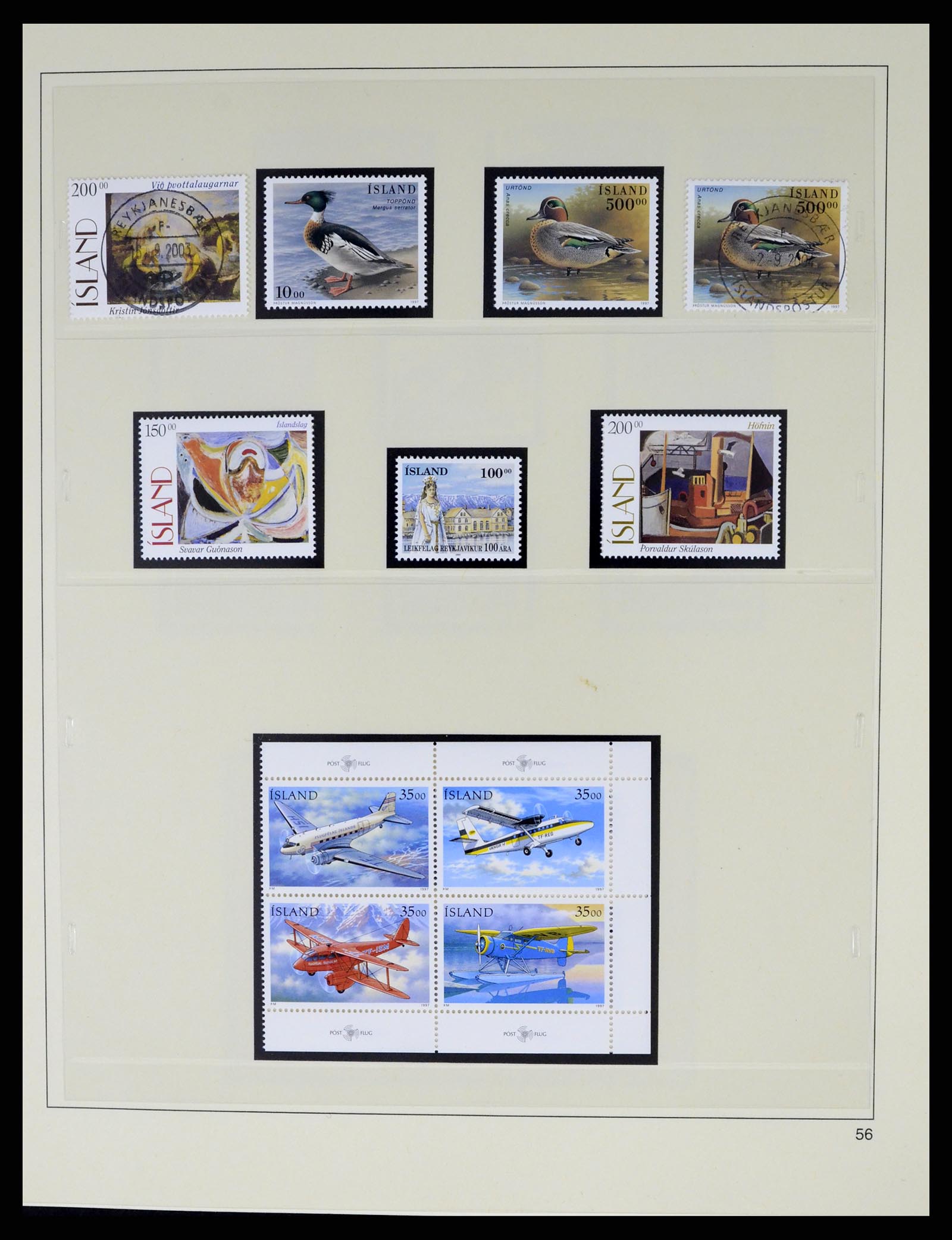 37569 077 - Postzegelverzameling 37569 IJsland 1880-2000.