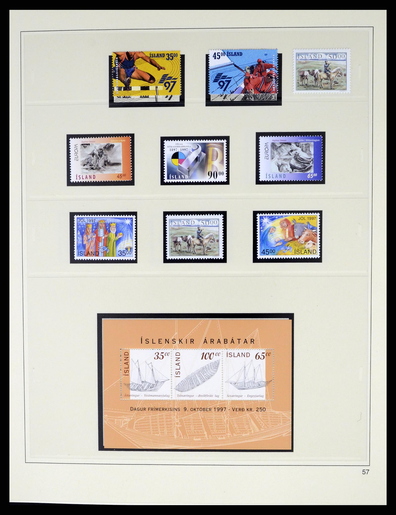 37569 078 - Postzegelverzameling 37569 IJsland 1880-2000.