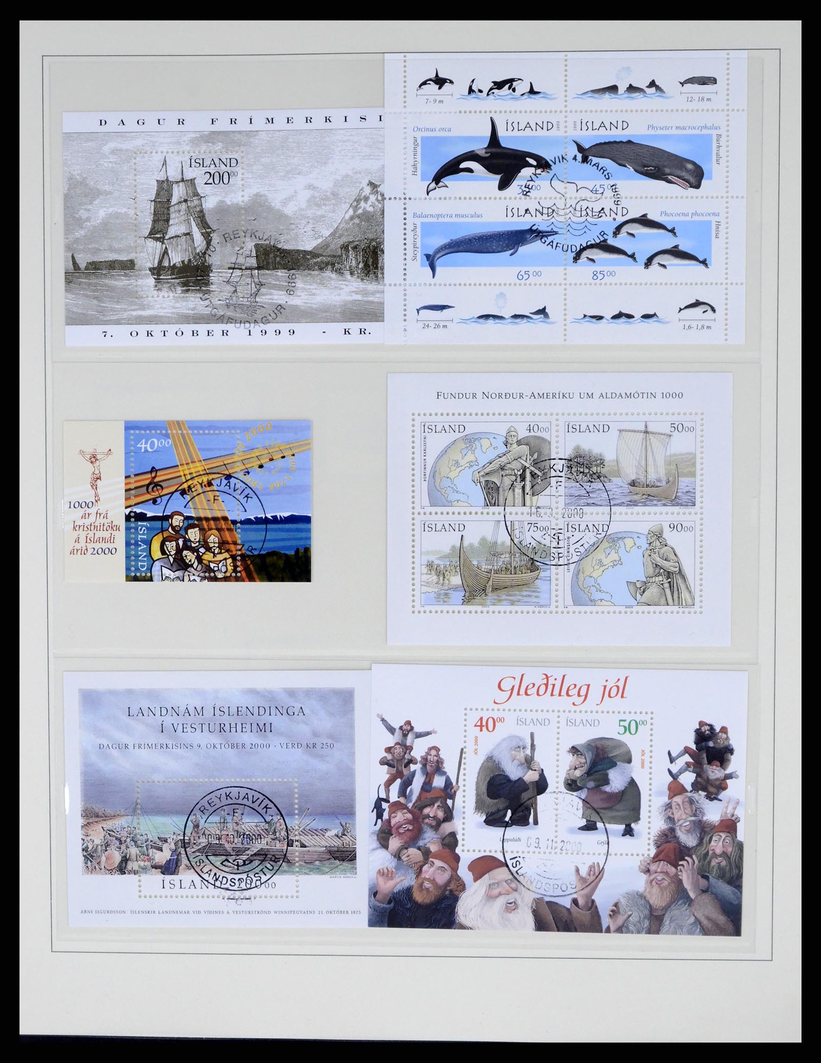 37569 090 - Postzegelverzameling 37569 IJsland 1880-2000.