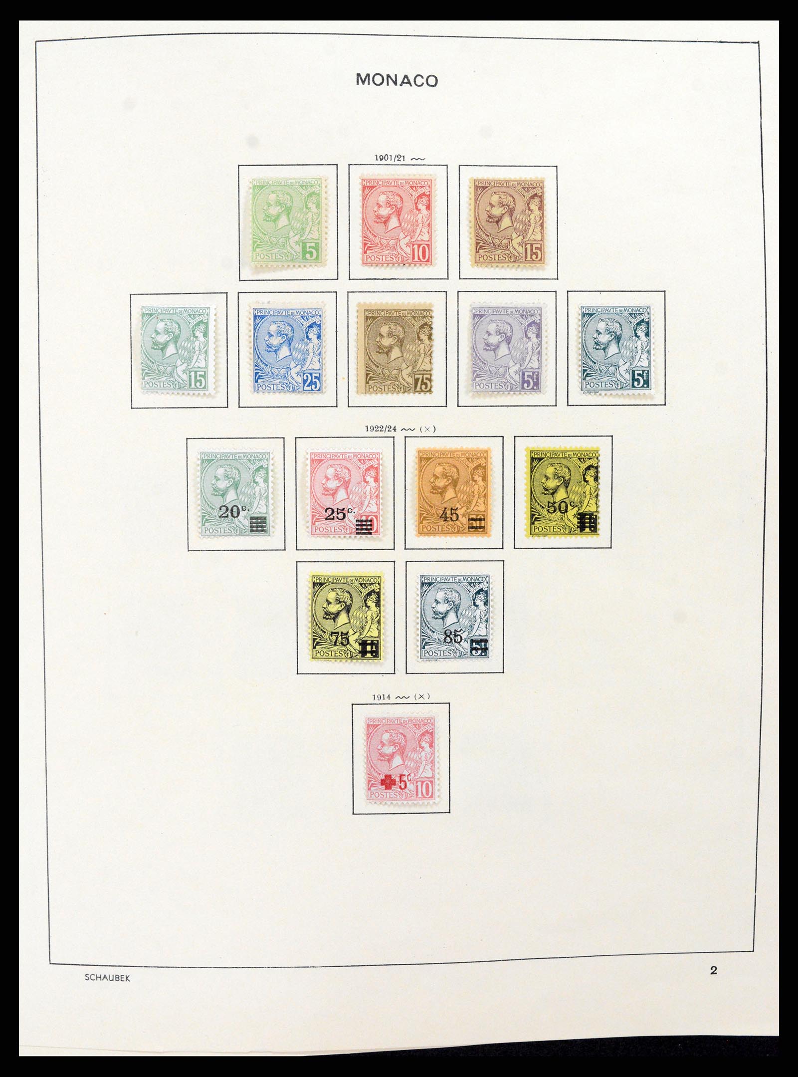 37570 002 - Postzegelverzameling 37570 Monaco 1885-2013.