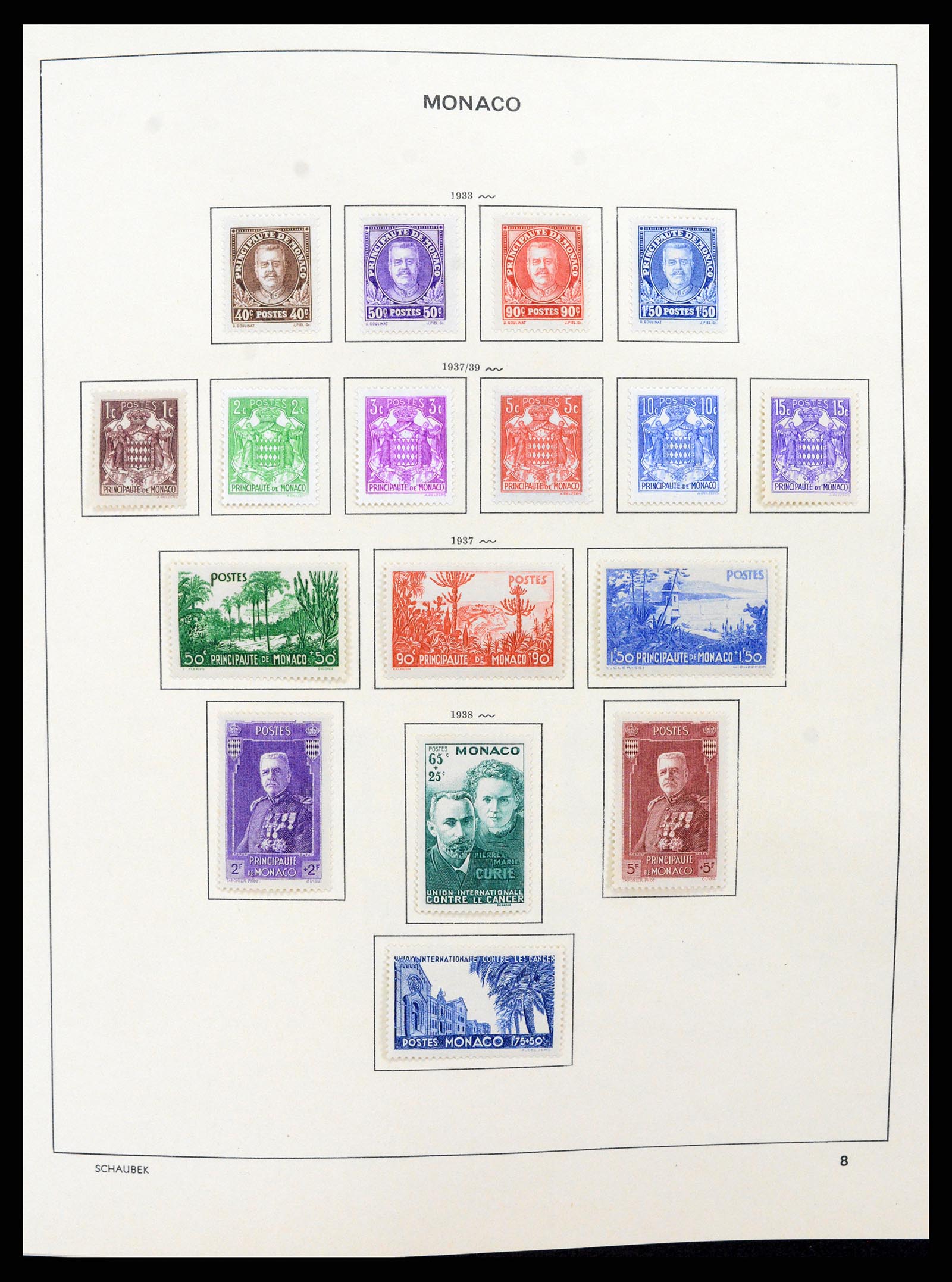 37570 008 - Postzegelverzameling 37570 Monaco 1885-2013.