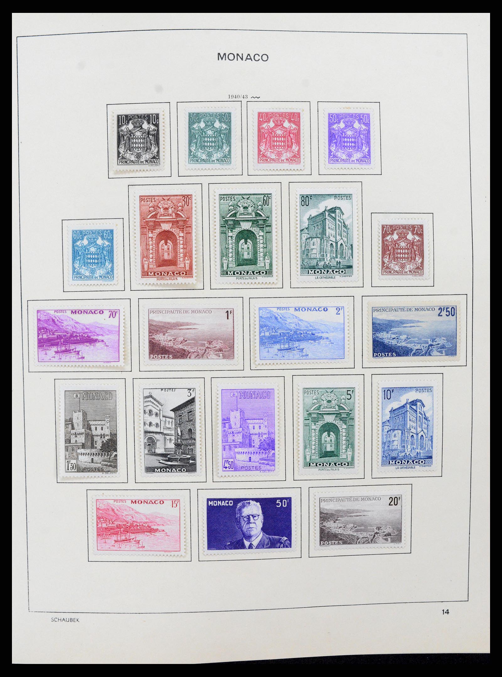37570 015 - Postzegelverzameling 37570 Monaco 1885-2013.