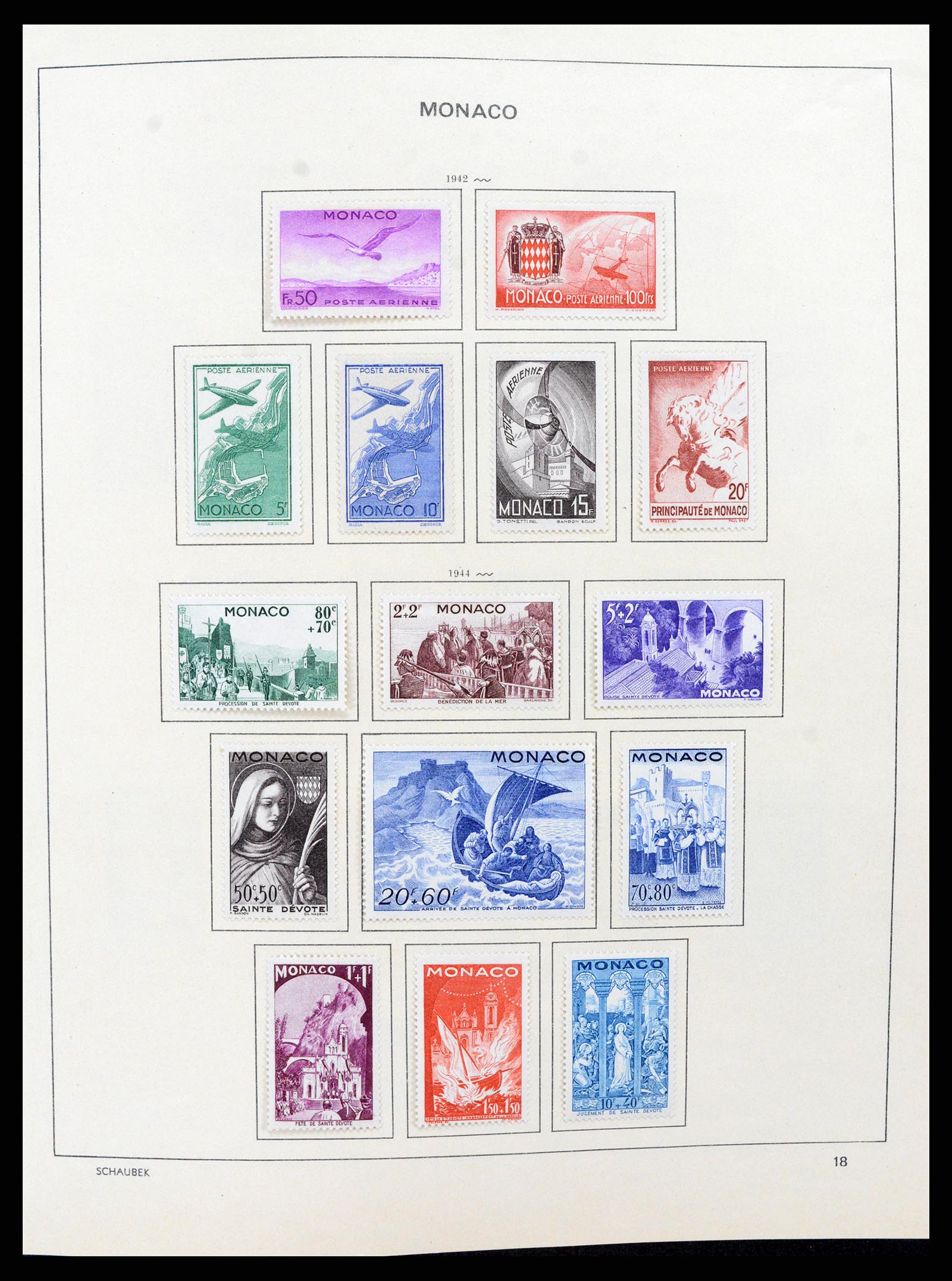 37570 018 - Postzegelverzameling 37570 Monaco 1885-2013.