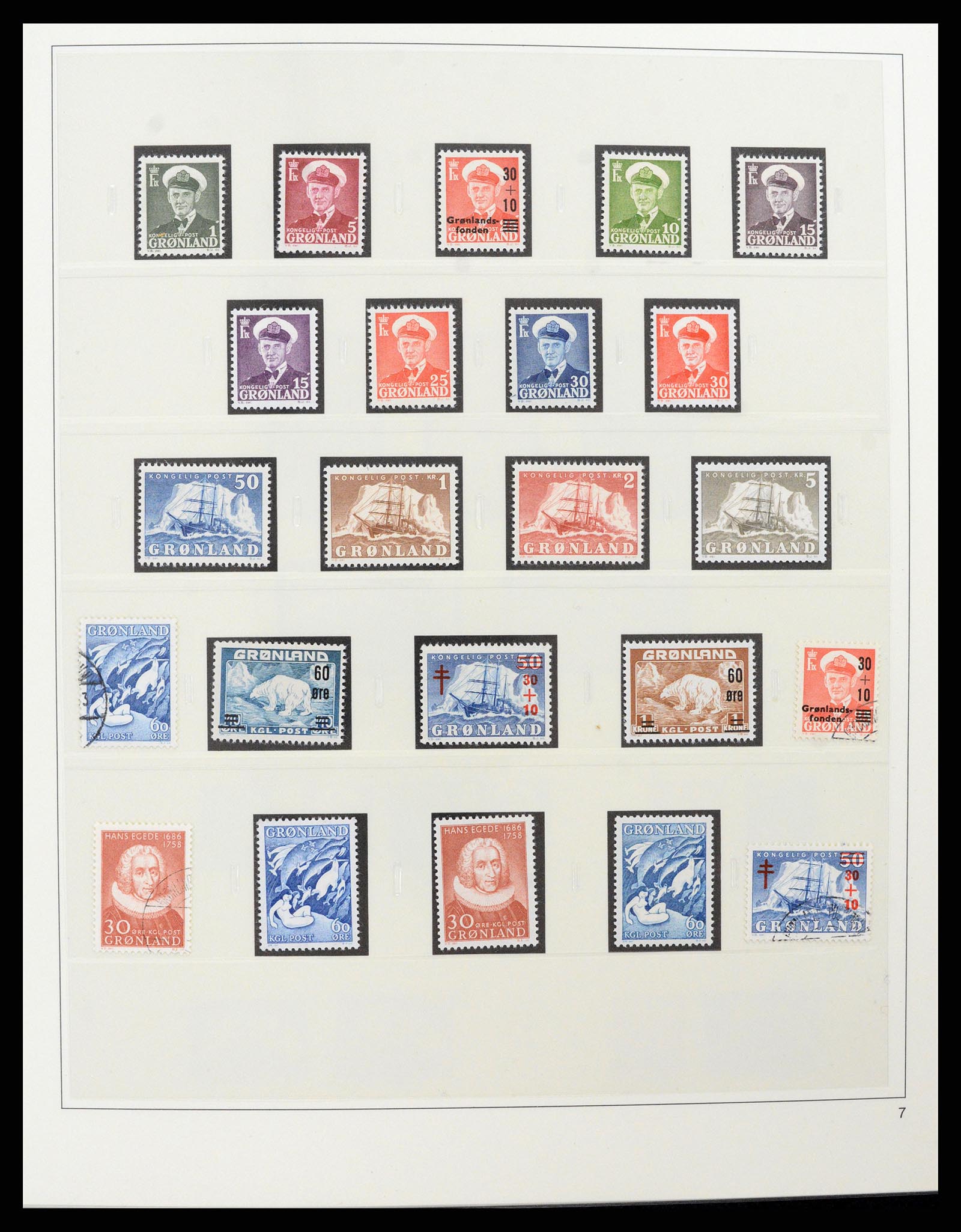 37571 002 - Postzegelverzameling 37571 Groenland 1950-2000.
