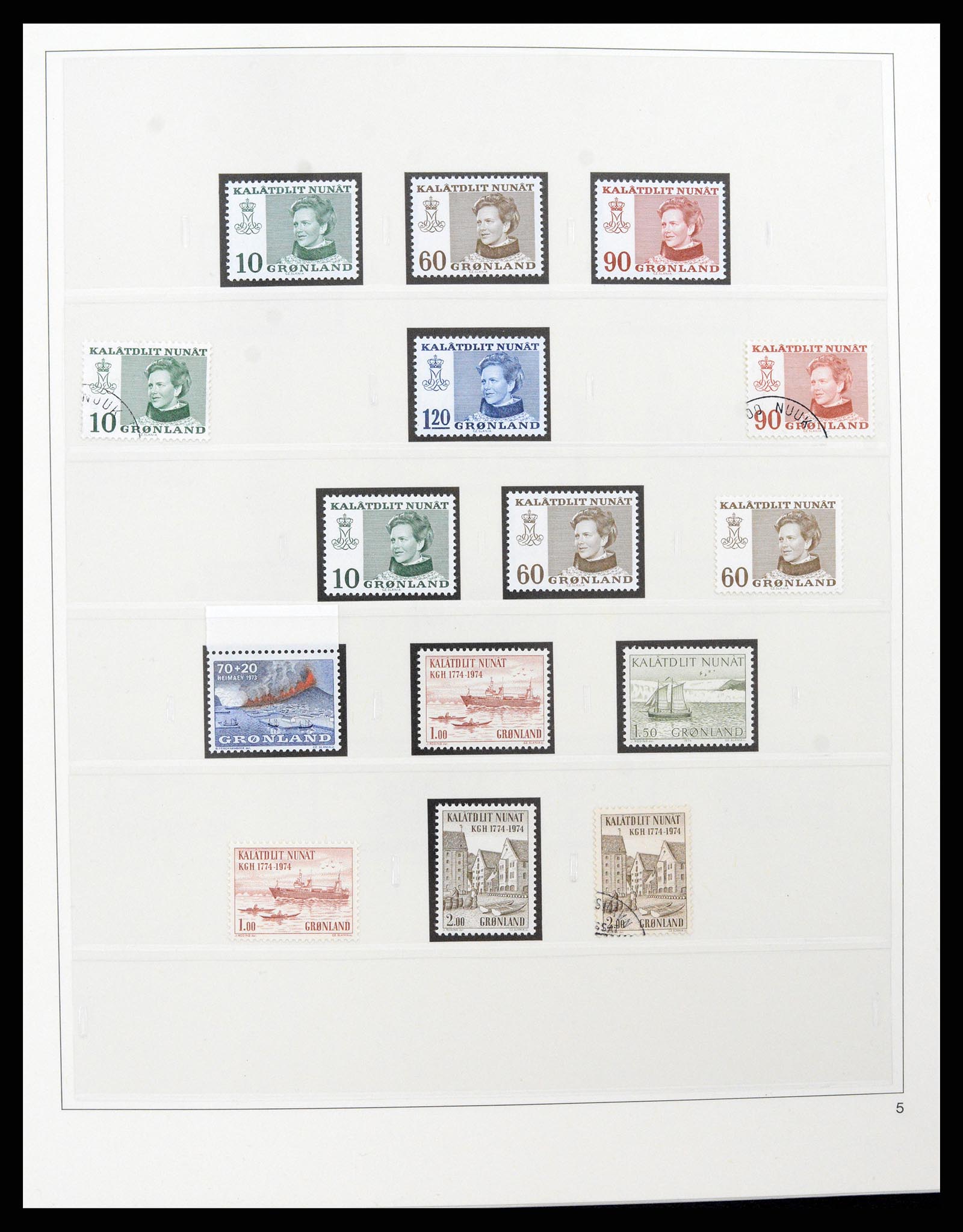 37571 008 - Postzegelverzameling 37571 Groenland 1950-2000.
