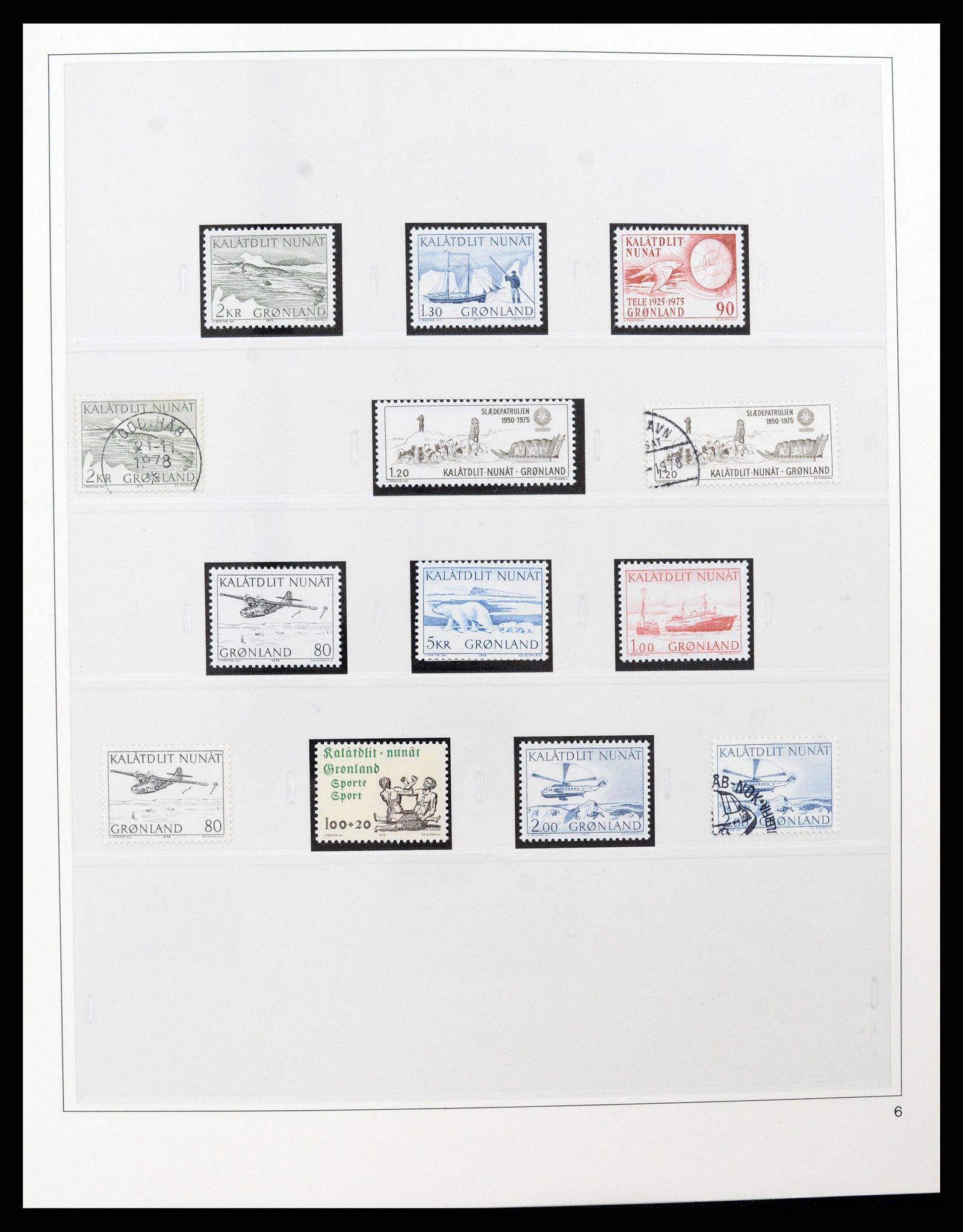 37571 009 - Postzegelverzameling 37571 Groenland 1950-2000.