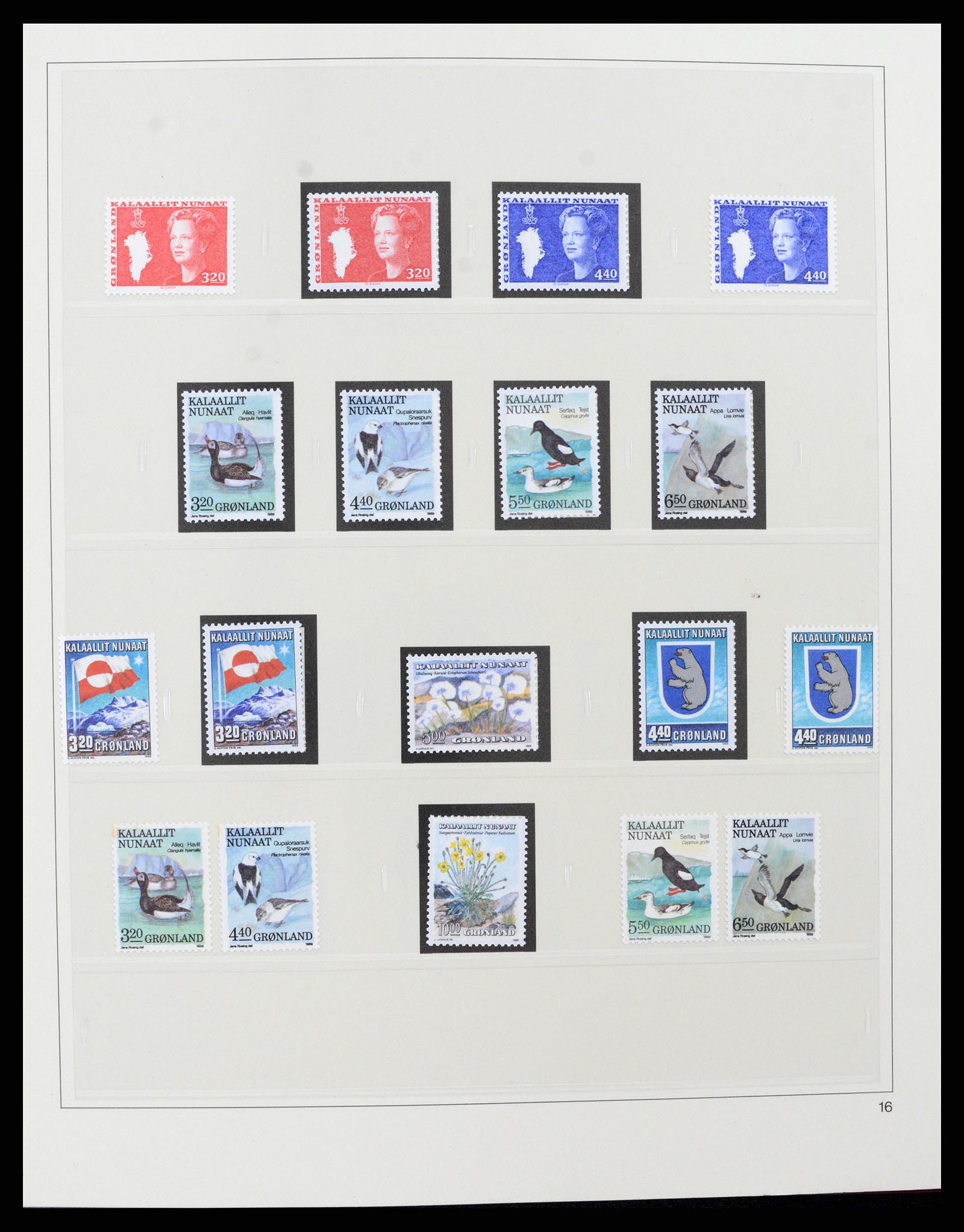 37571 020 - Postzegelverzameling 37571 Groenland 1950-2000.