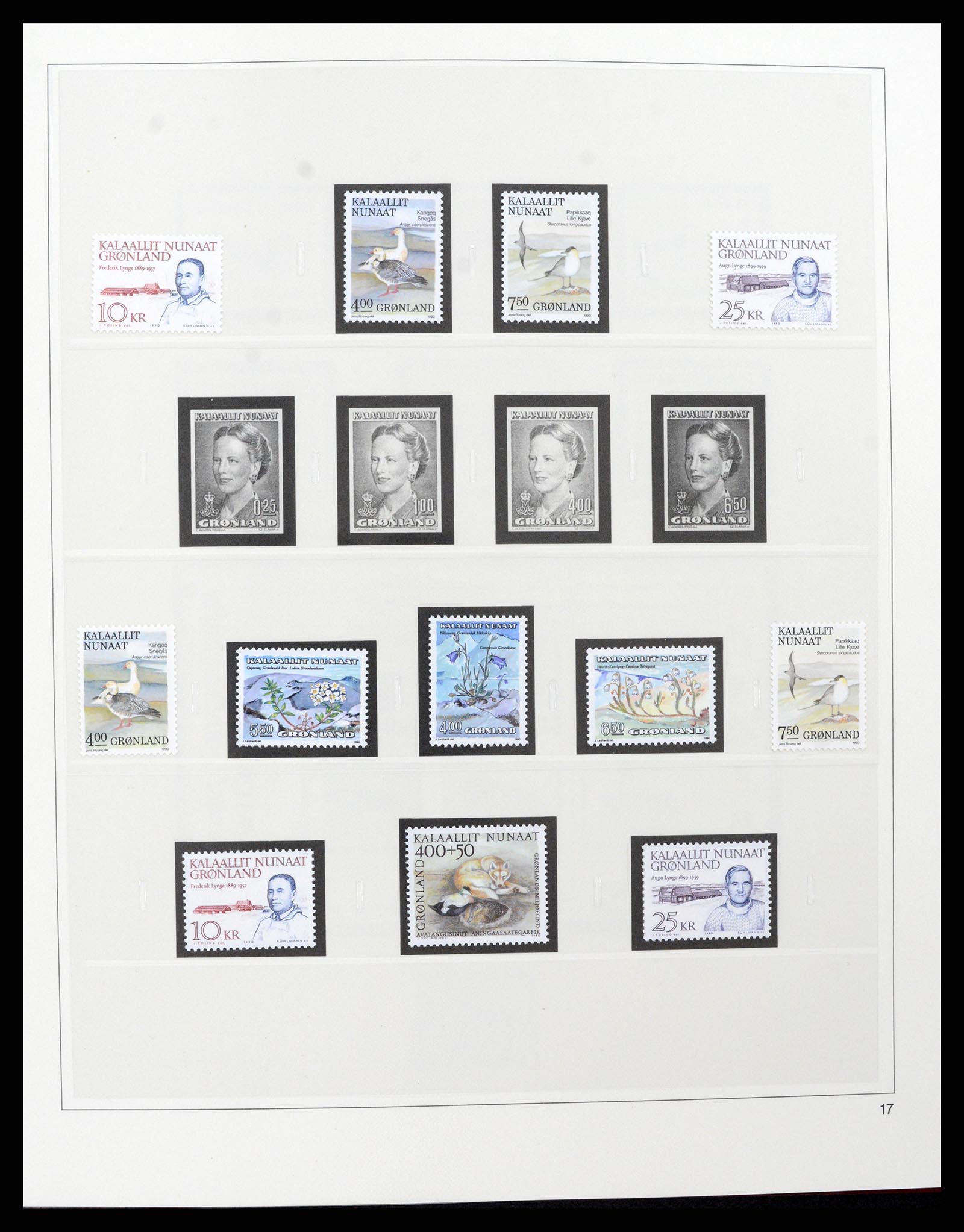 37571 021 - Postzegelverzameling 37571 Groenland 1950-2000.