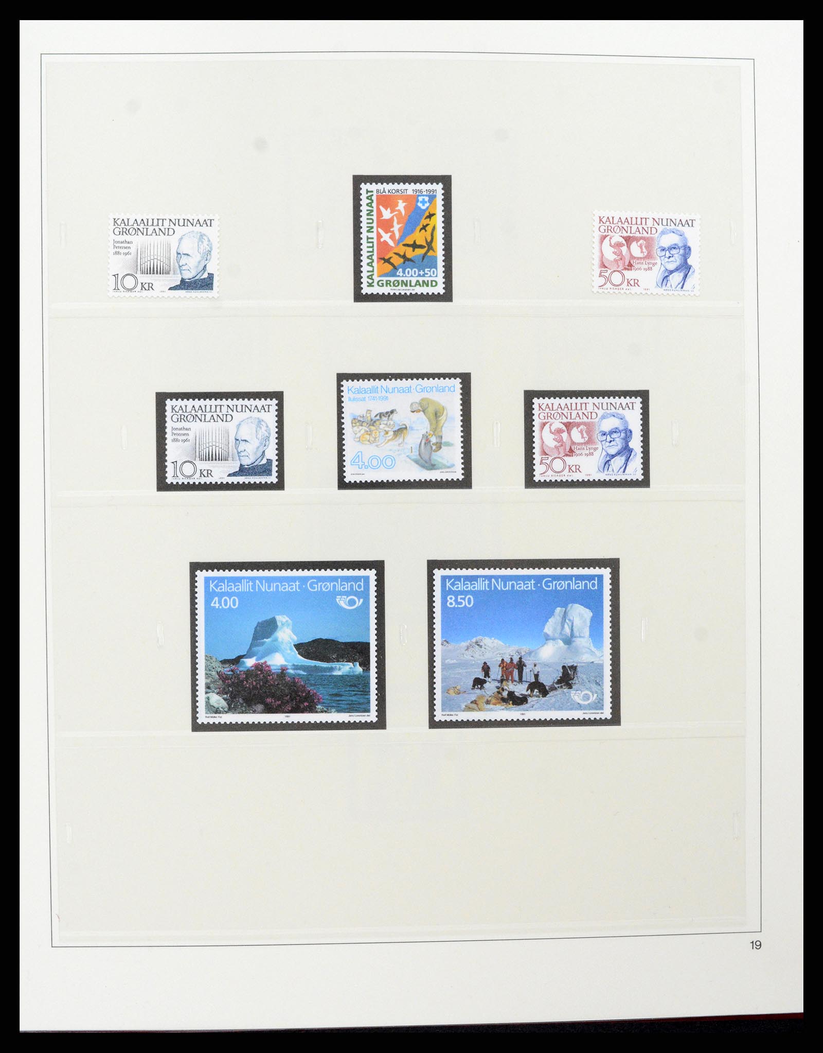 37571 023 - Postzegelverzameling 37571 Groenland 1950-2000.