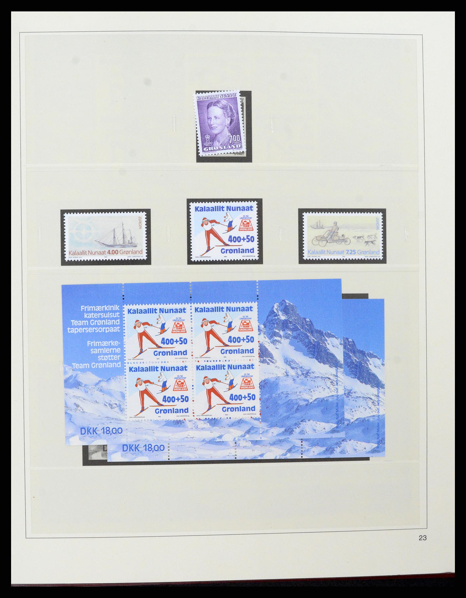 37571 027 - Postzegelverzameling 37571 Groenland 1950-2000.