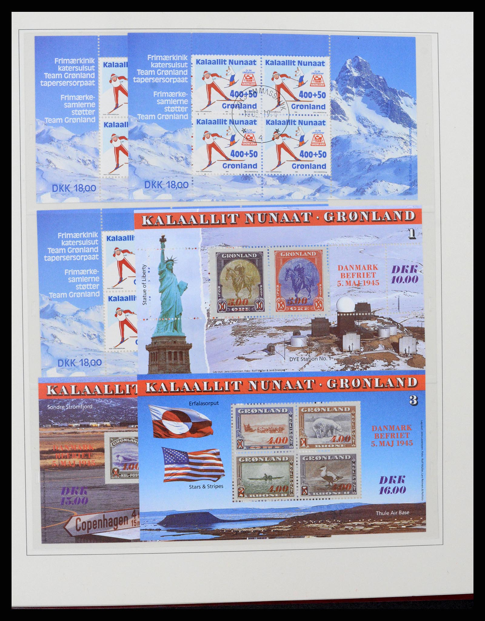 37571 028 - Postzegelverzameling 37571 Groenland 1950-2000.