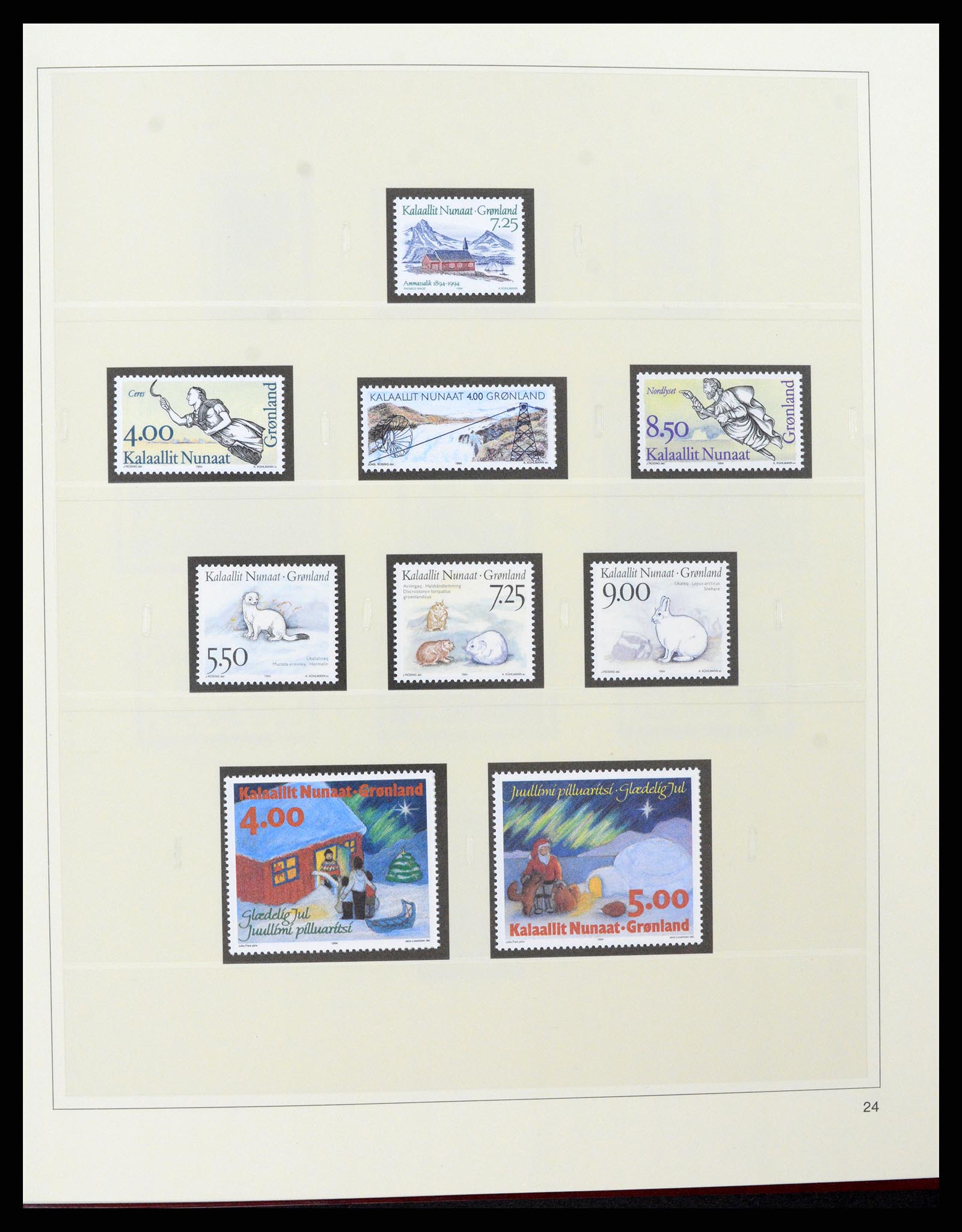 37571 029 - Postzegelverzameling 37571 Groenland 1950-2000.