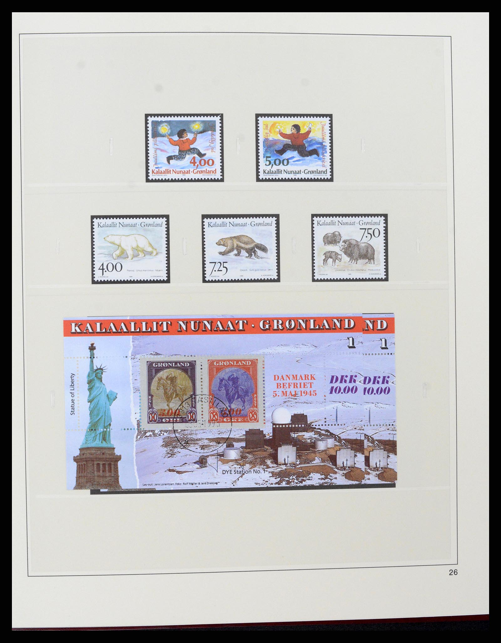 37571 030 - Postzegelverzameling 37571 Groenland 1950-2000.