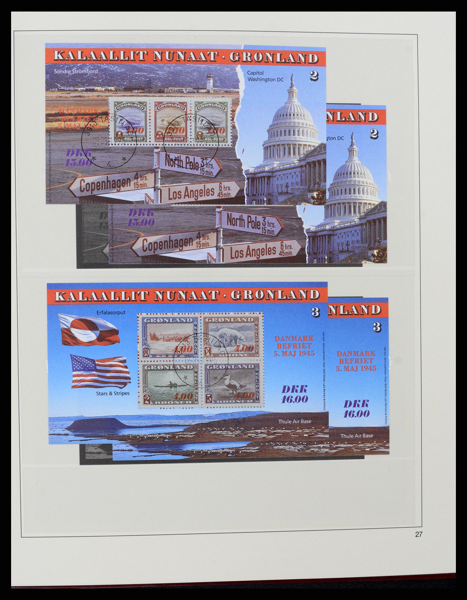37571 031 - Postzegelverzameling 37571 Groenland 1950-2000.