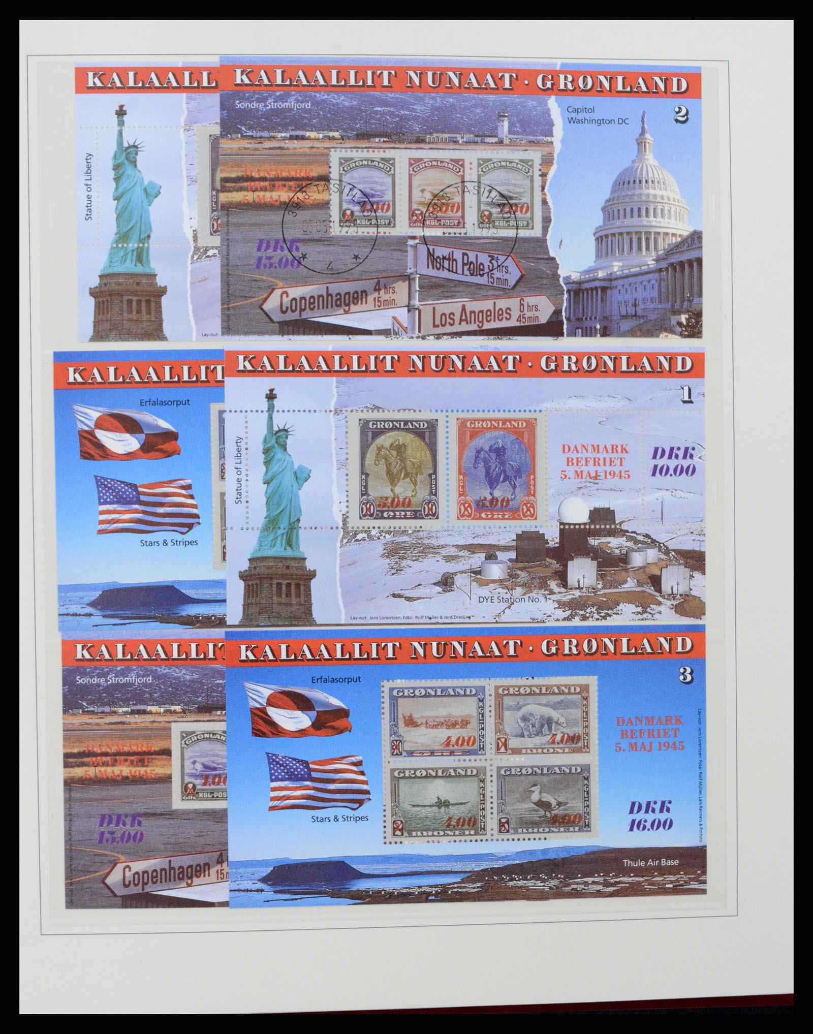 37571 032 - Postzegelverzameling 37571 Groenland 1950-2000.