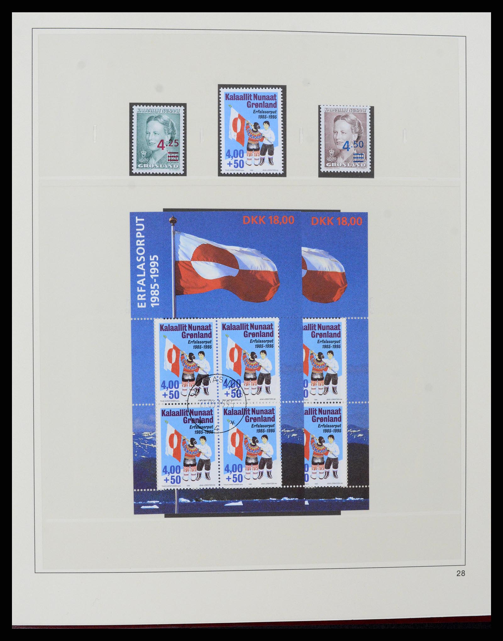 37571 033 - Postzegelverzameling 37571 Groenland 1950-2000.