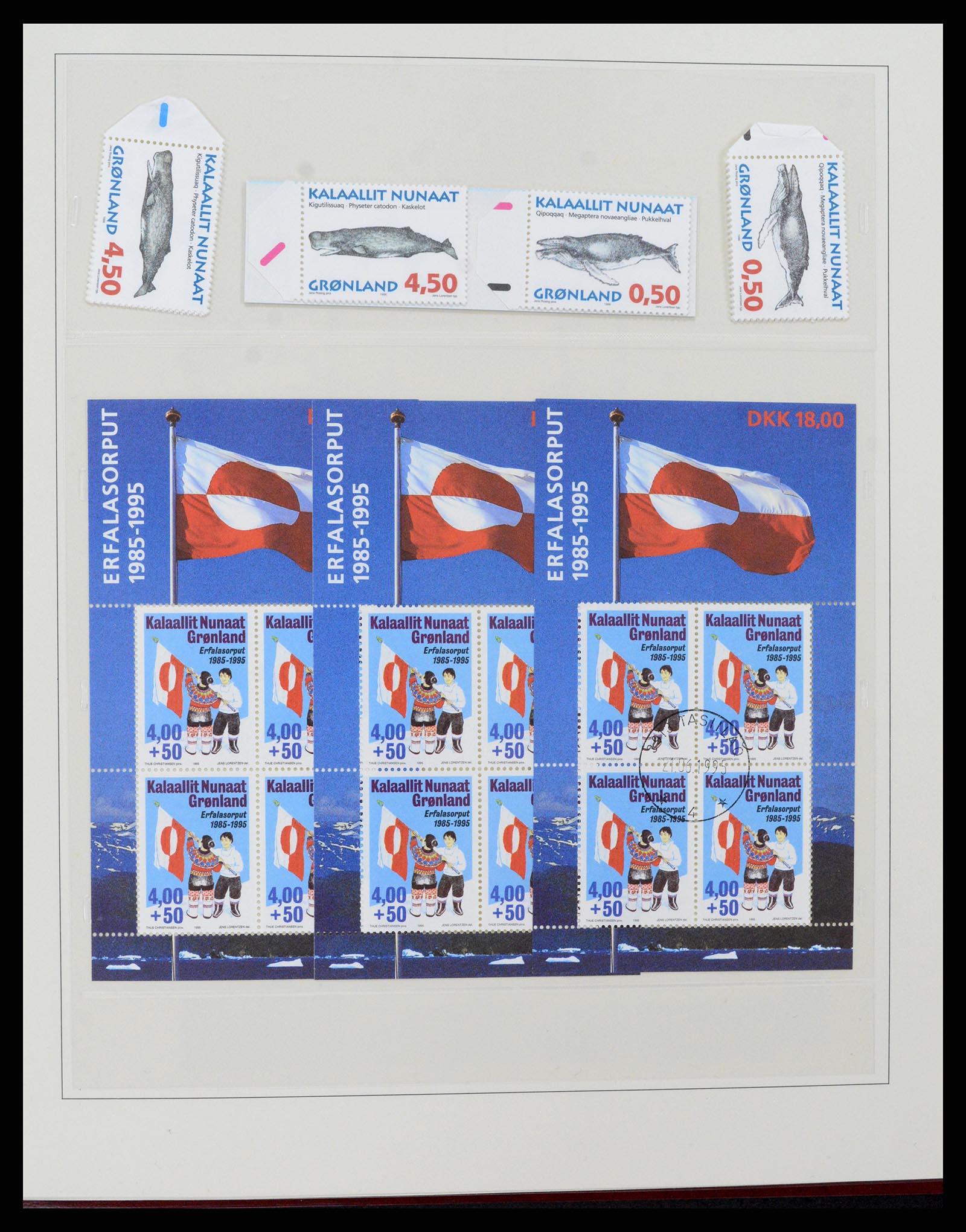37571 034 - Postzegelverzameling 37571 Groenland 1950-2000.