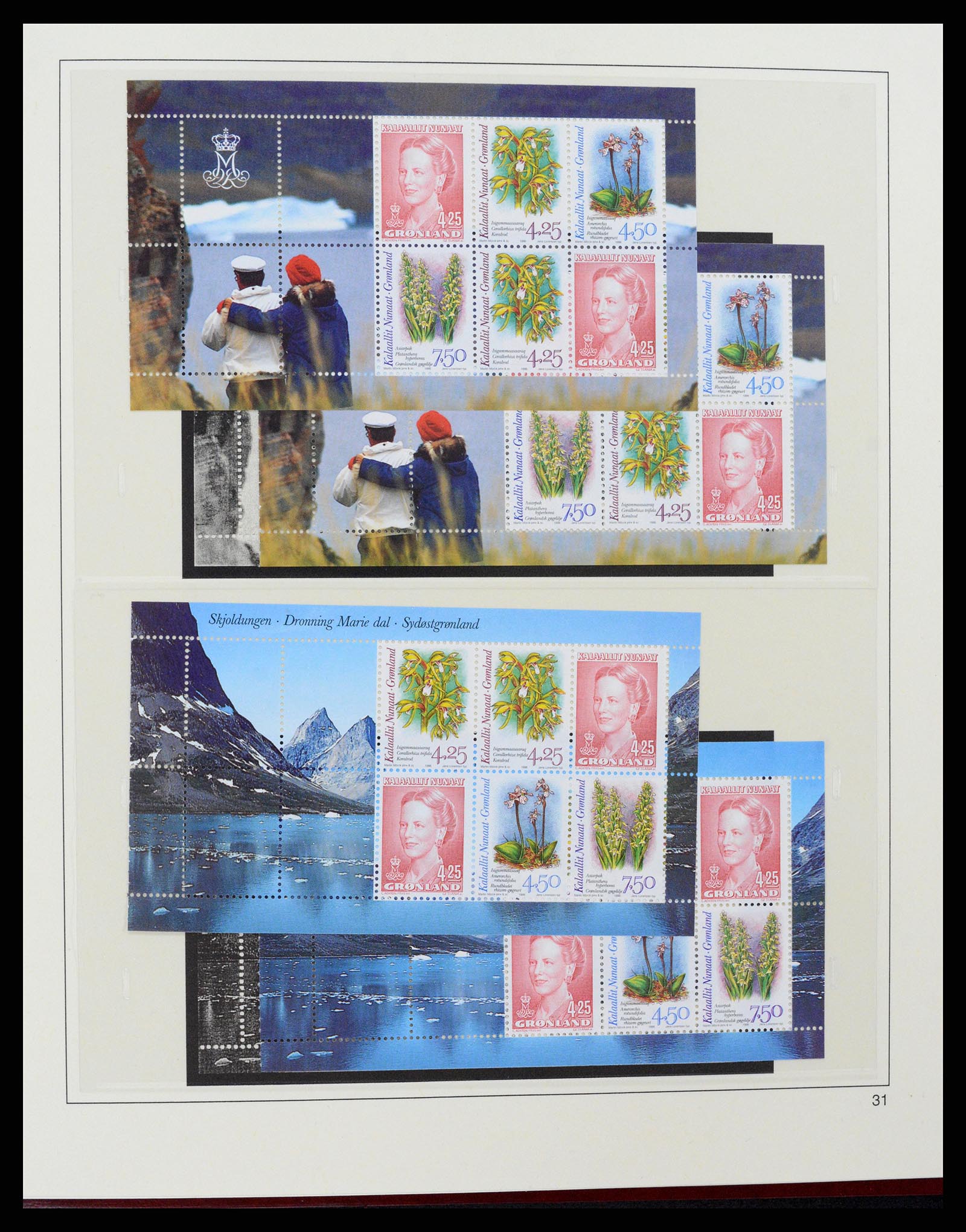 37571 037 - Postzegelverzameling 37571 Groenland 1950-2000.