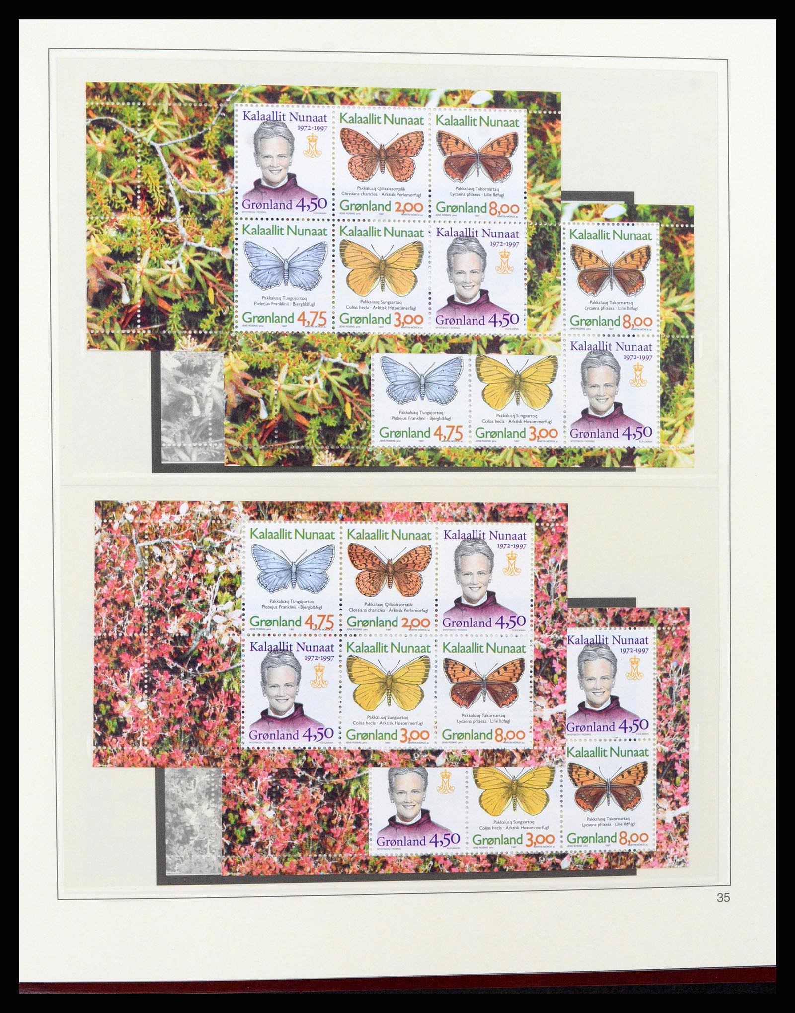 37571 042 - Postzegelverzameling 37571 Groenland 1950-2000.