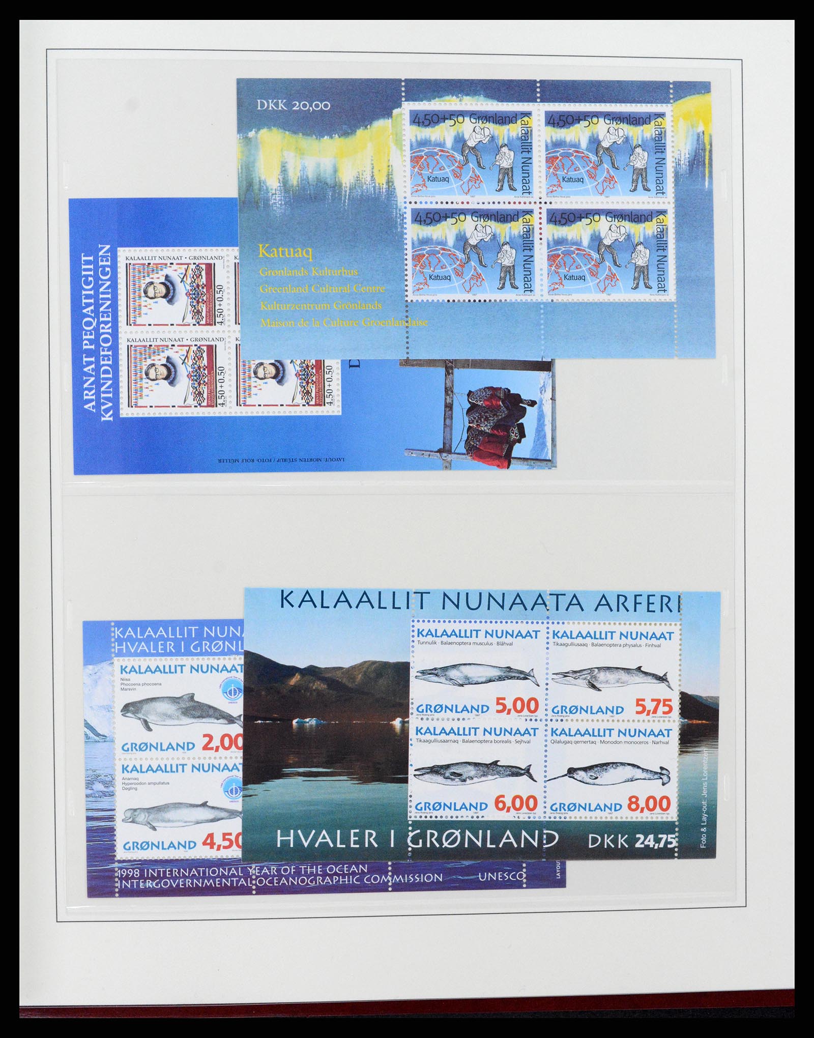 37571 043 - Postzegelverzameling 37571 Groenland 1950-2000.