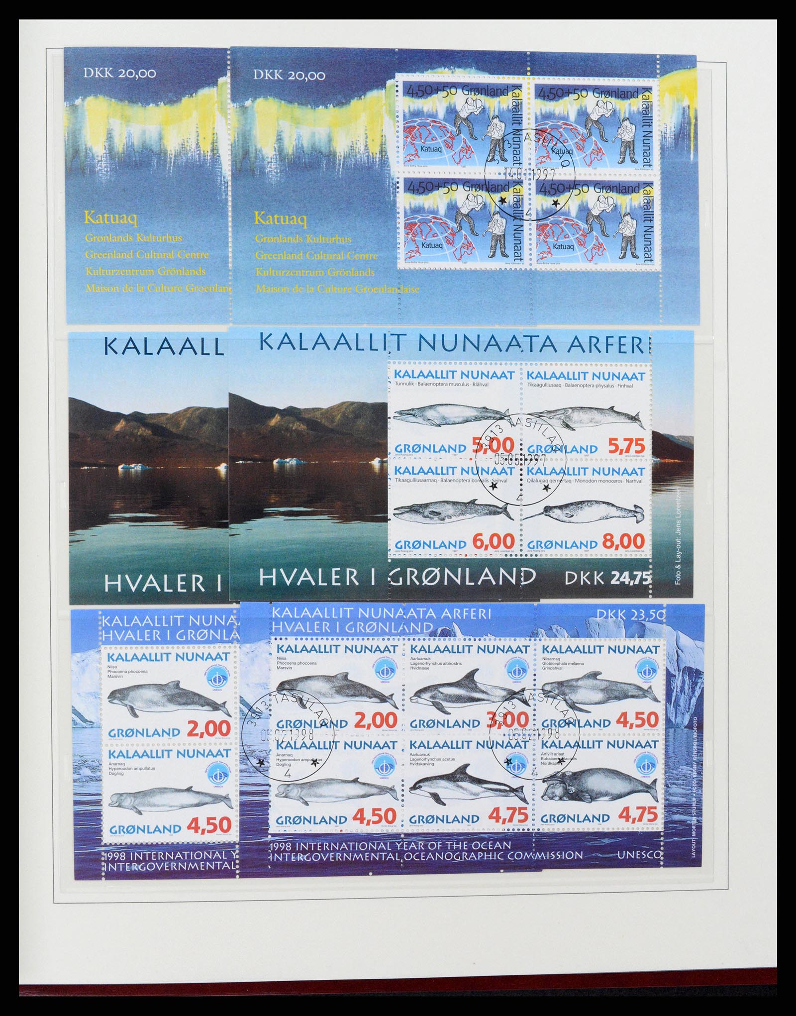 37571 046 - Postzegelverzameling 37571 Groenland 1950-2000.