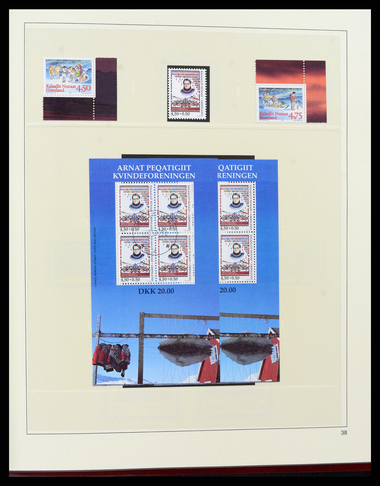 37571 047 - Postzegelverzameling 37571 Groenland 1950-2000.