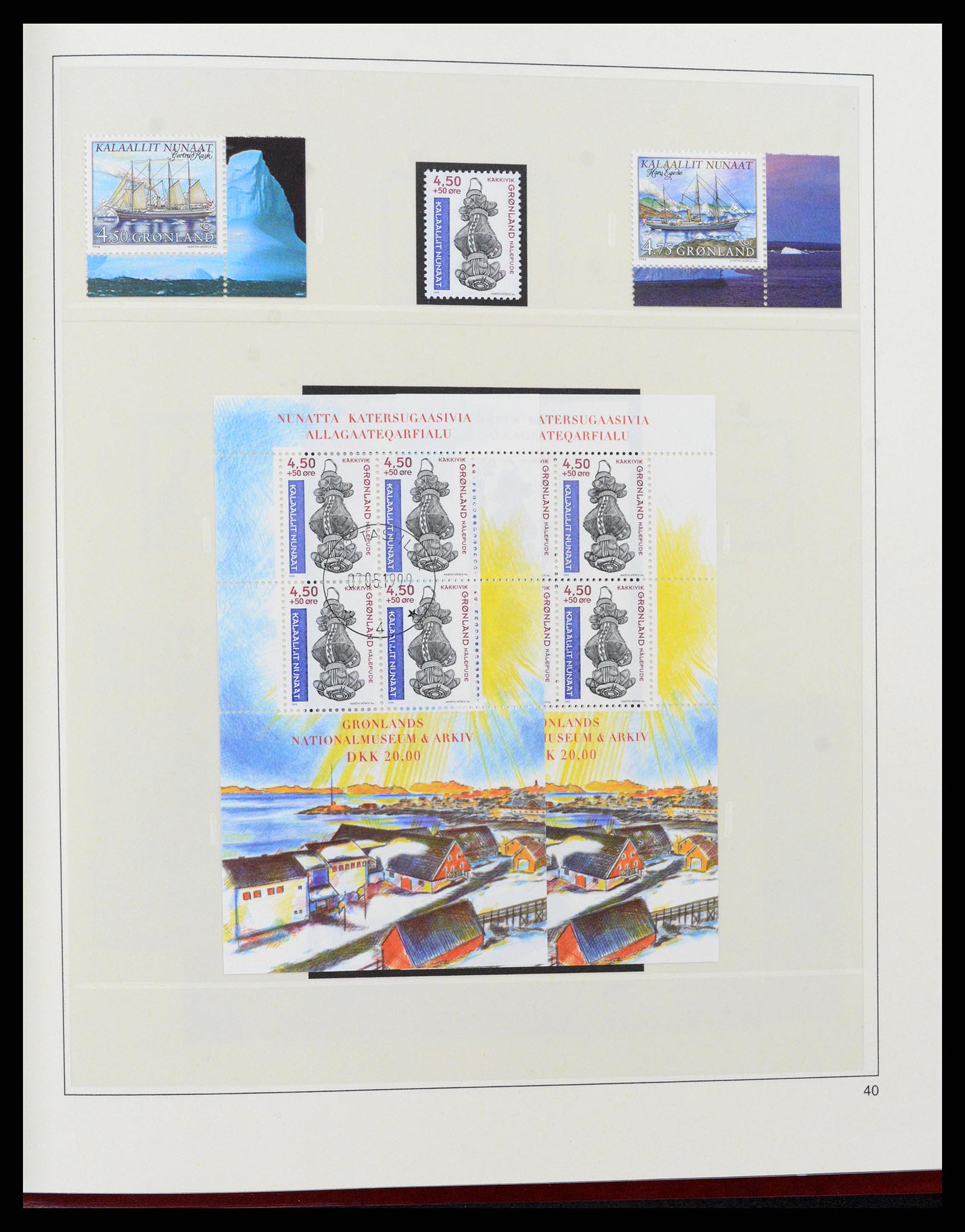 37571 049 - Postzegelverzameling 37571 Groenland 1950-2000.
